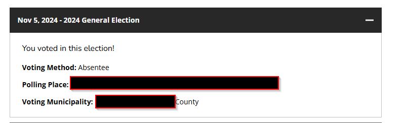 Attention WI Mail-in voters: It's time to check your status!