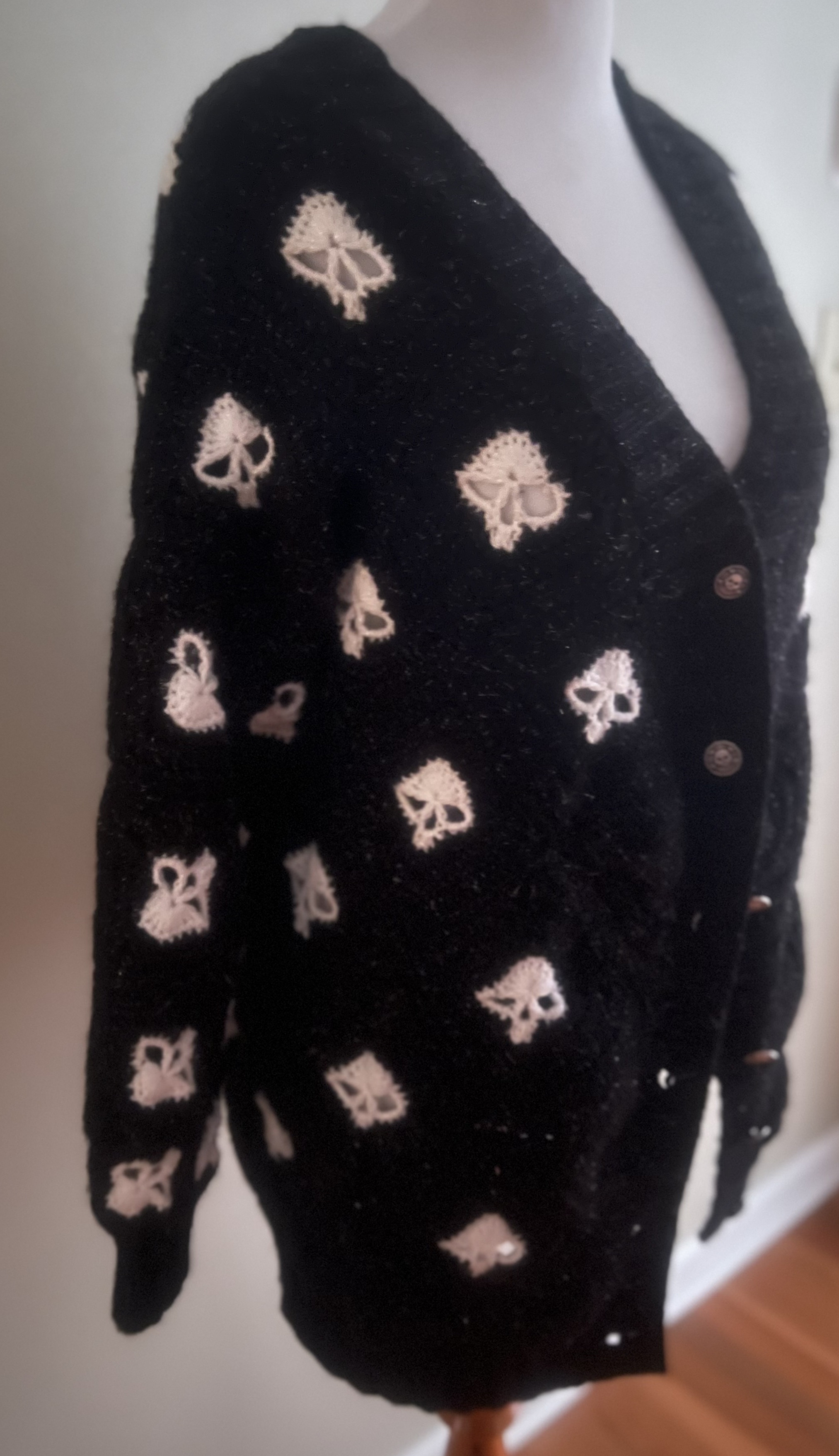 The Eerie Skull Cardigan