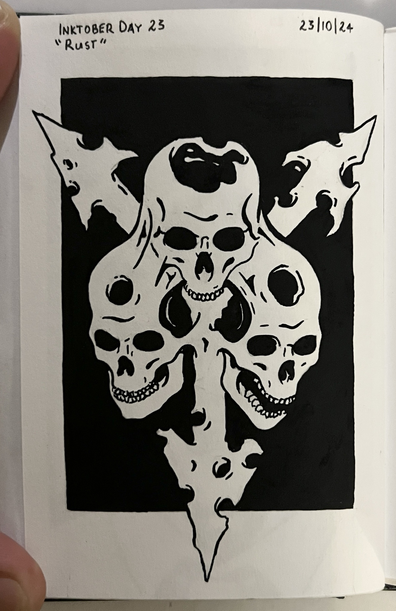 Inktober Day 23: Embracing the Theme of 'Rust'