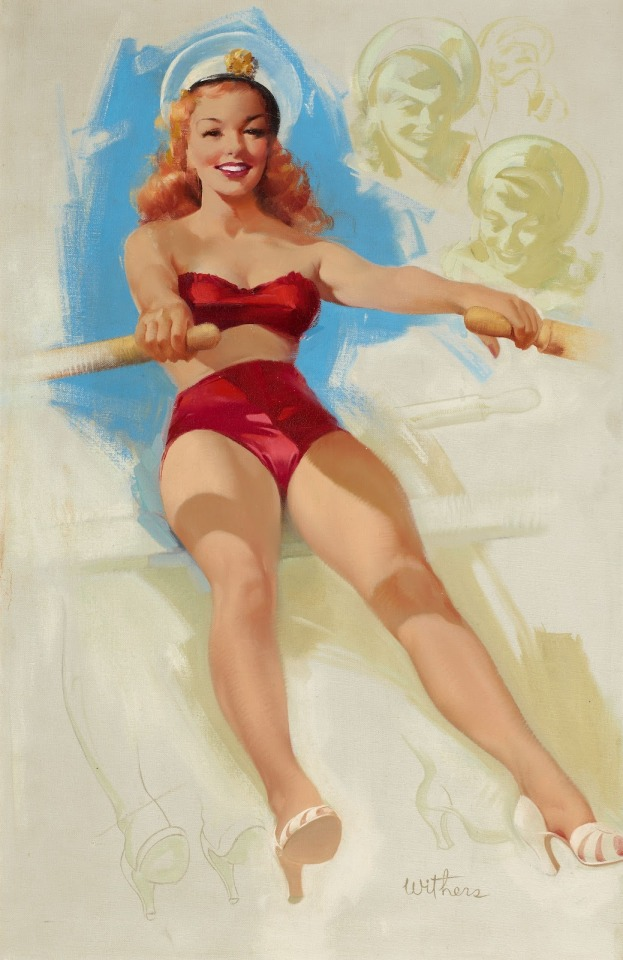 Red Head Monday: A vintage art tribute