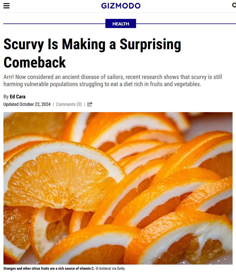 Who Knew Scurvy Would Make an Appearance on Our End-Times Bingo?