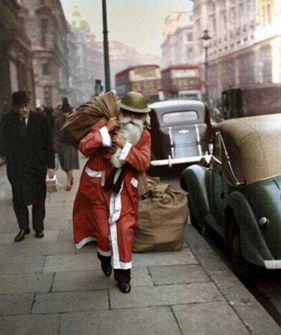 Father Christmas in a Tin Helmet: Delivering Joy Amidst the London Blitz, December 1940