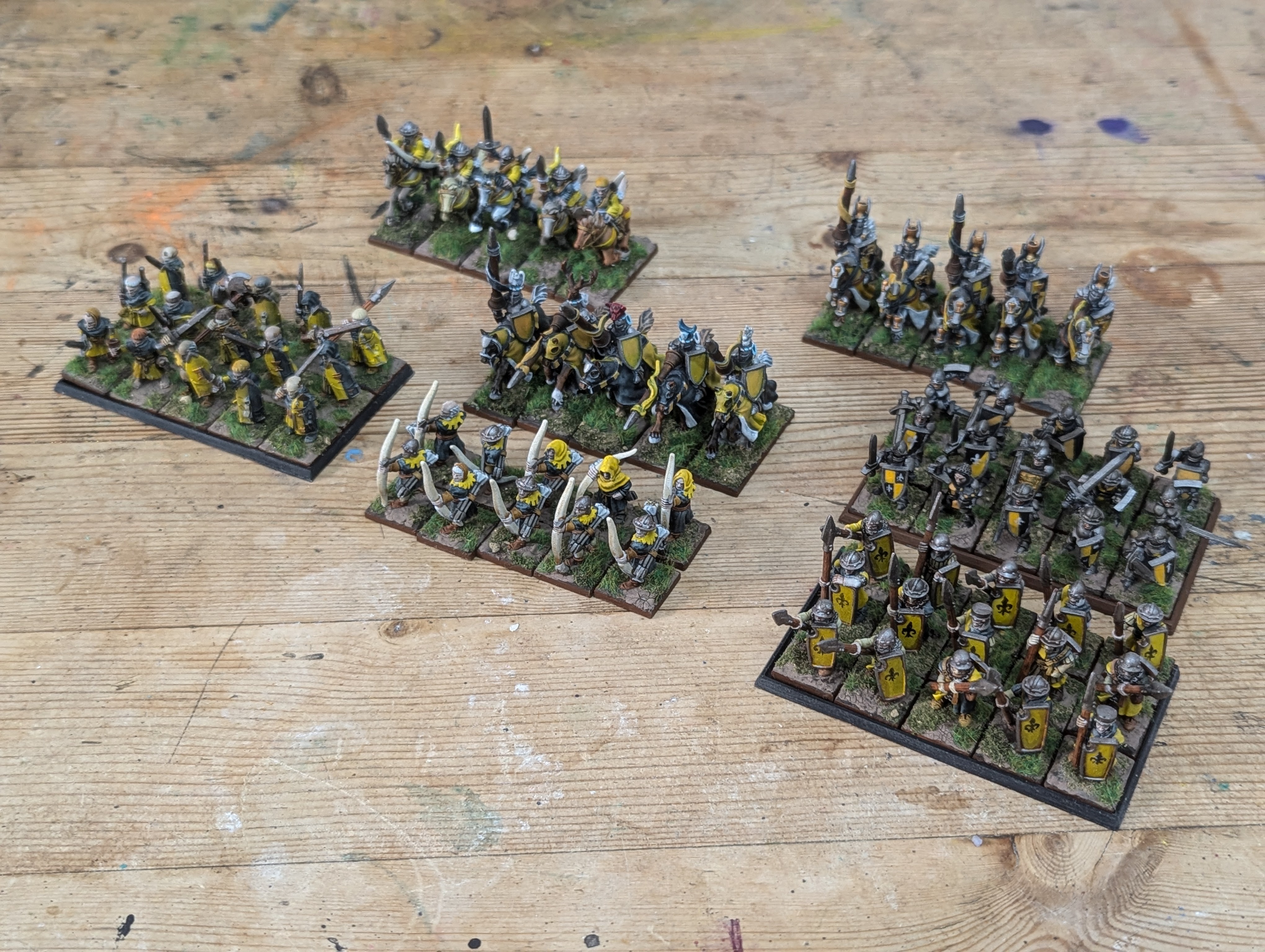 Warhammer Fantasy Bretonnians in 15mm Scale