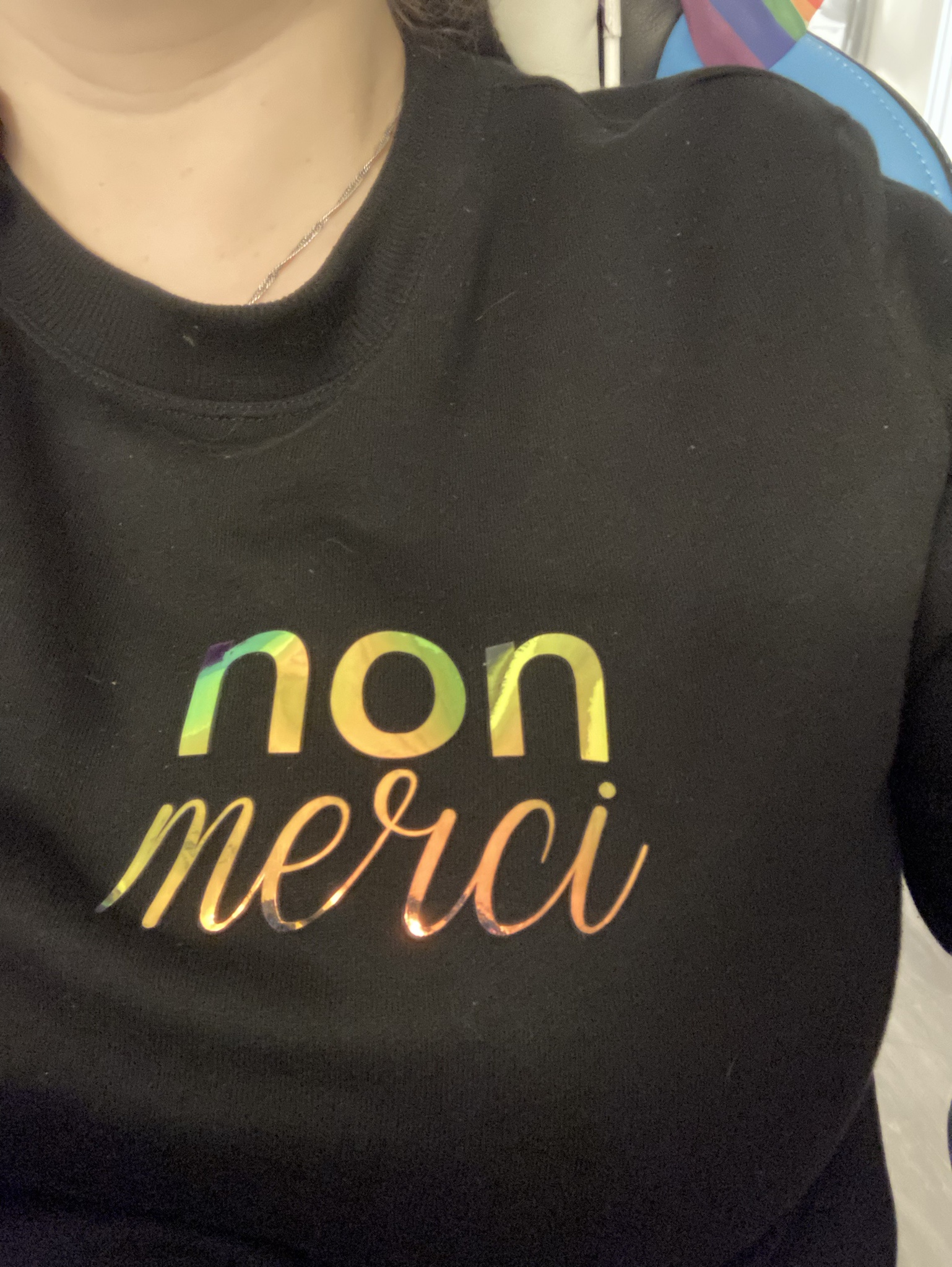 In support of my democratic friends in the south, this Canadian teacher is rocking her 'no thank-you' shirt at work today.
