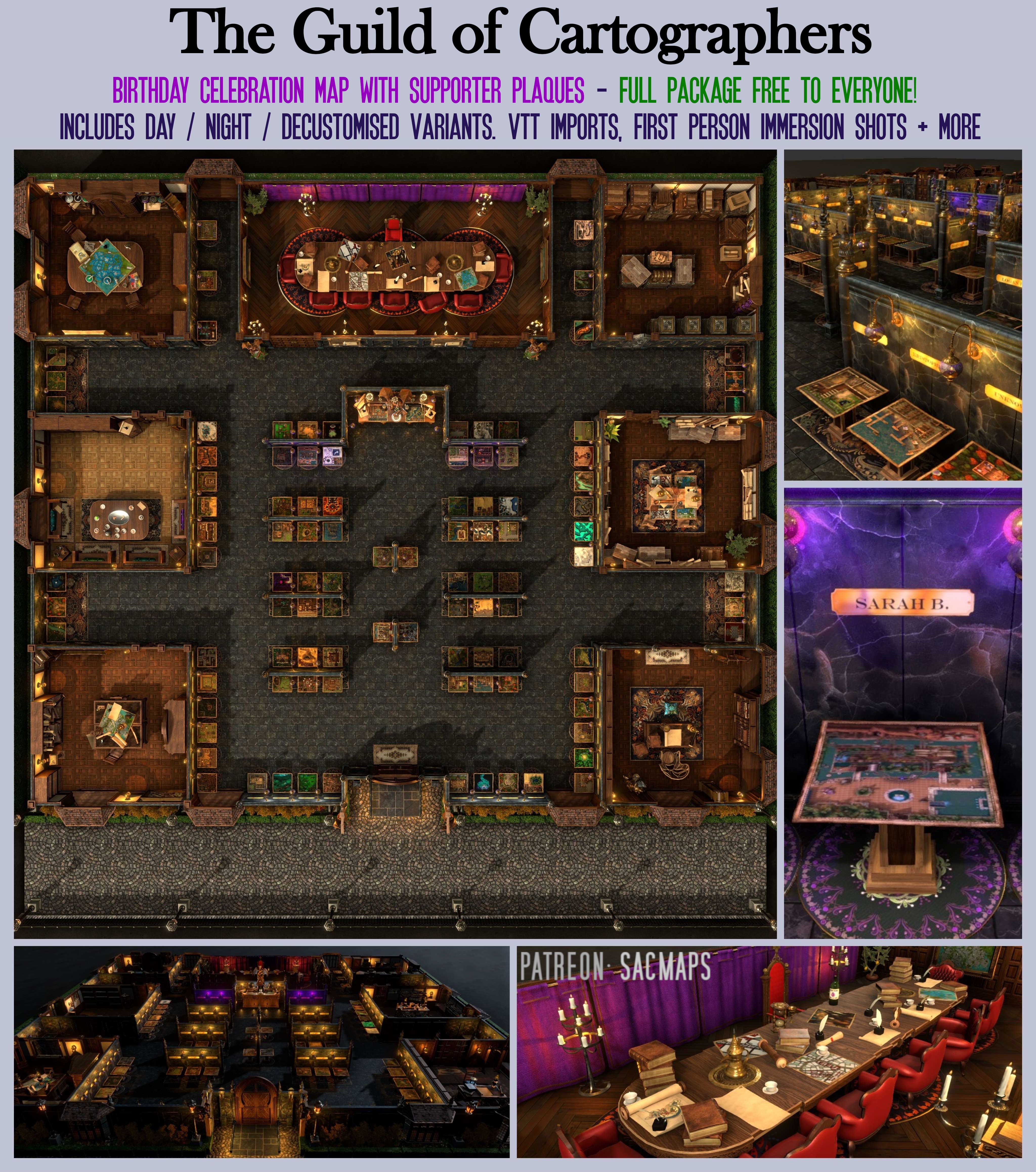 Unlock Your Adventure: Free Anniversary Map Pack for DnD and TTRPG with Immersive VTT Features and Over 600 Additional Maps!