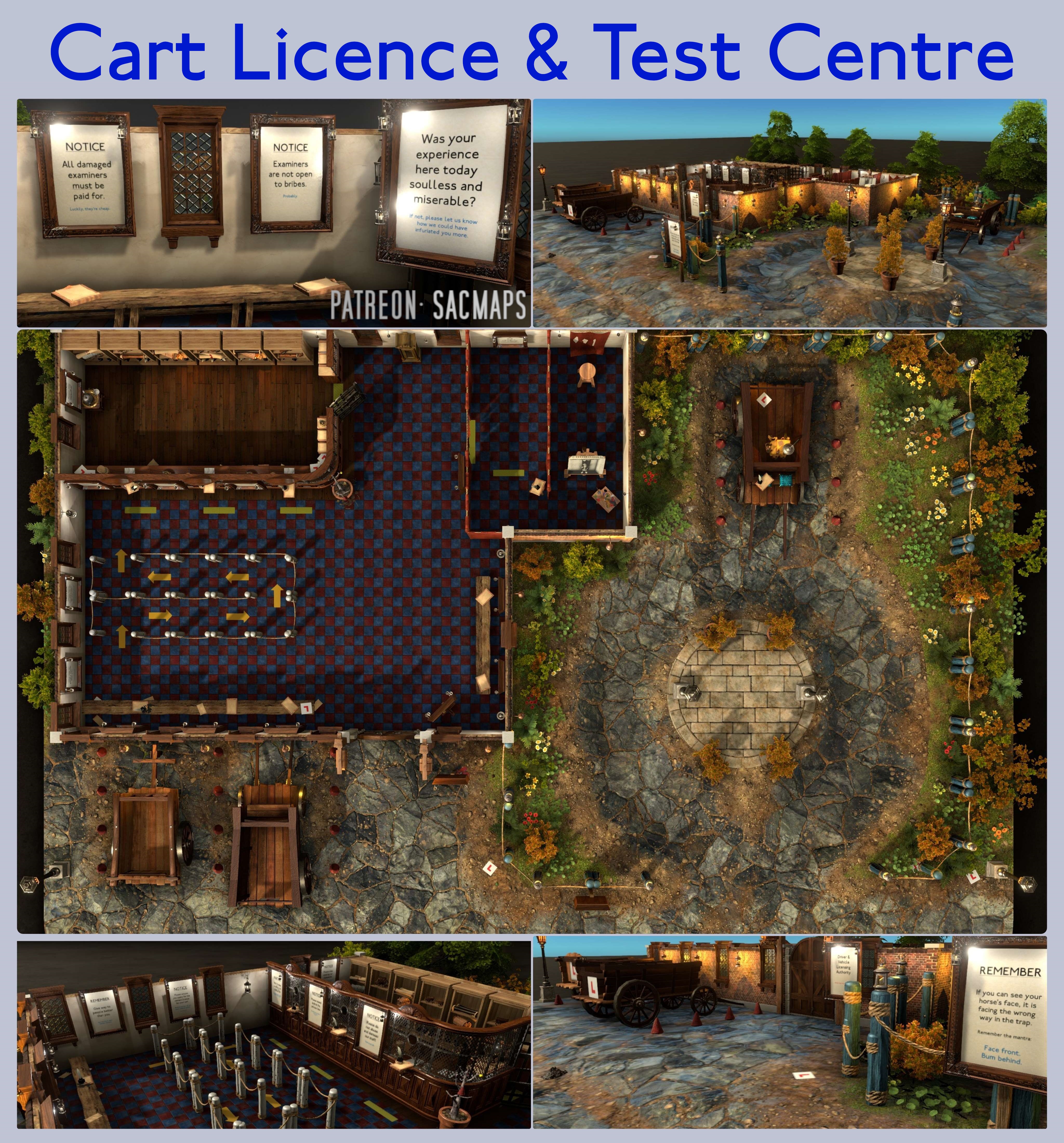 Cart Licence & Test Centre: Free DnD/TTRPG Maps Available!