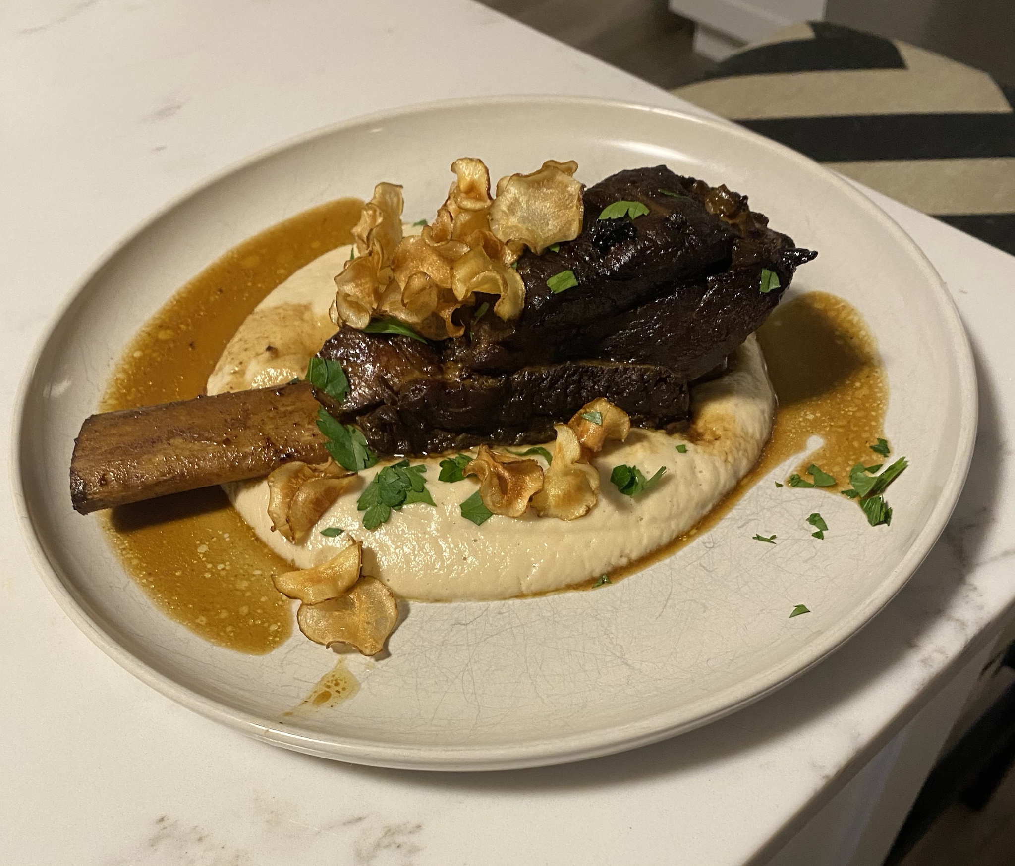 Gourmet Delight: Braised Shortrib with Soubise