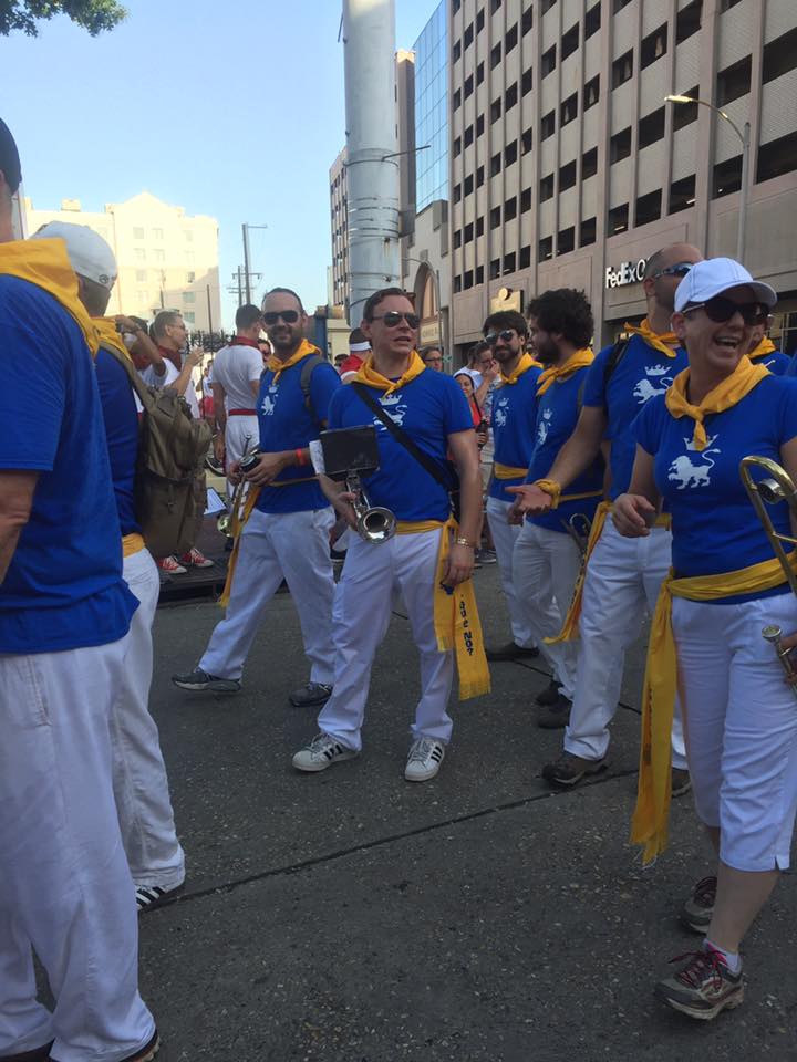 Celebrating San Fermin en Nuevo Orleans with the Band in 2016