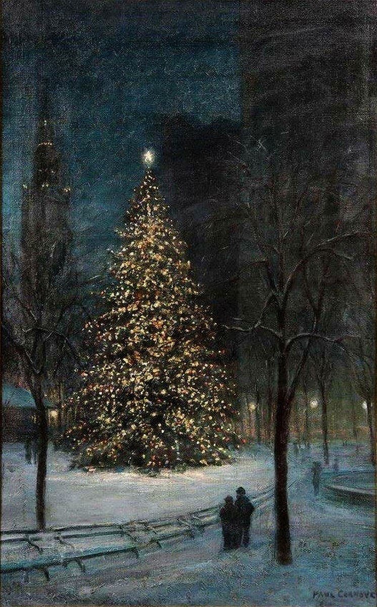 A Glimpse of Christmas Cheer in Madison Square Park, 1910