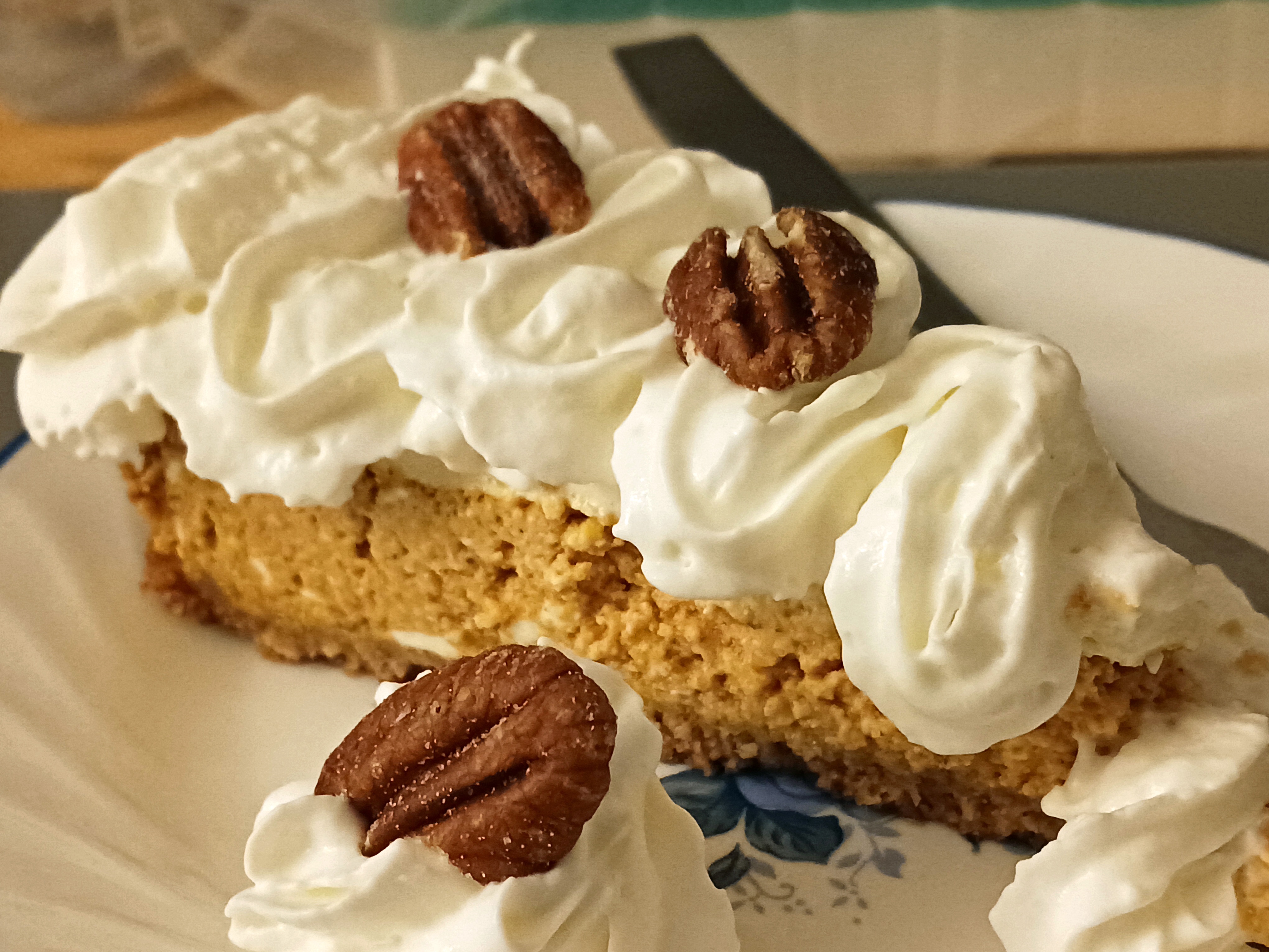 Indulging in Delicious Pumpkin Cheesecake