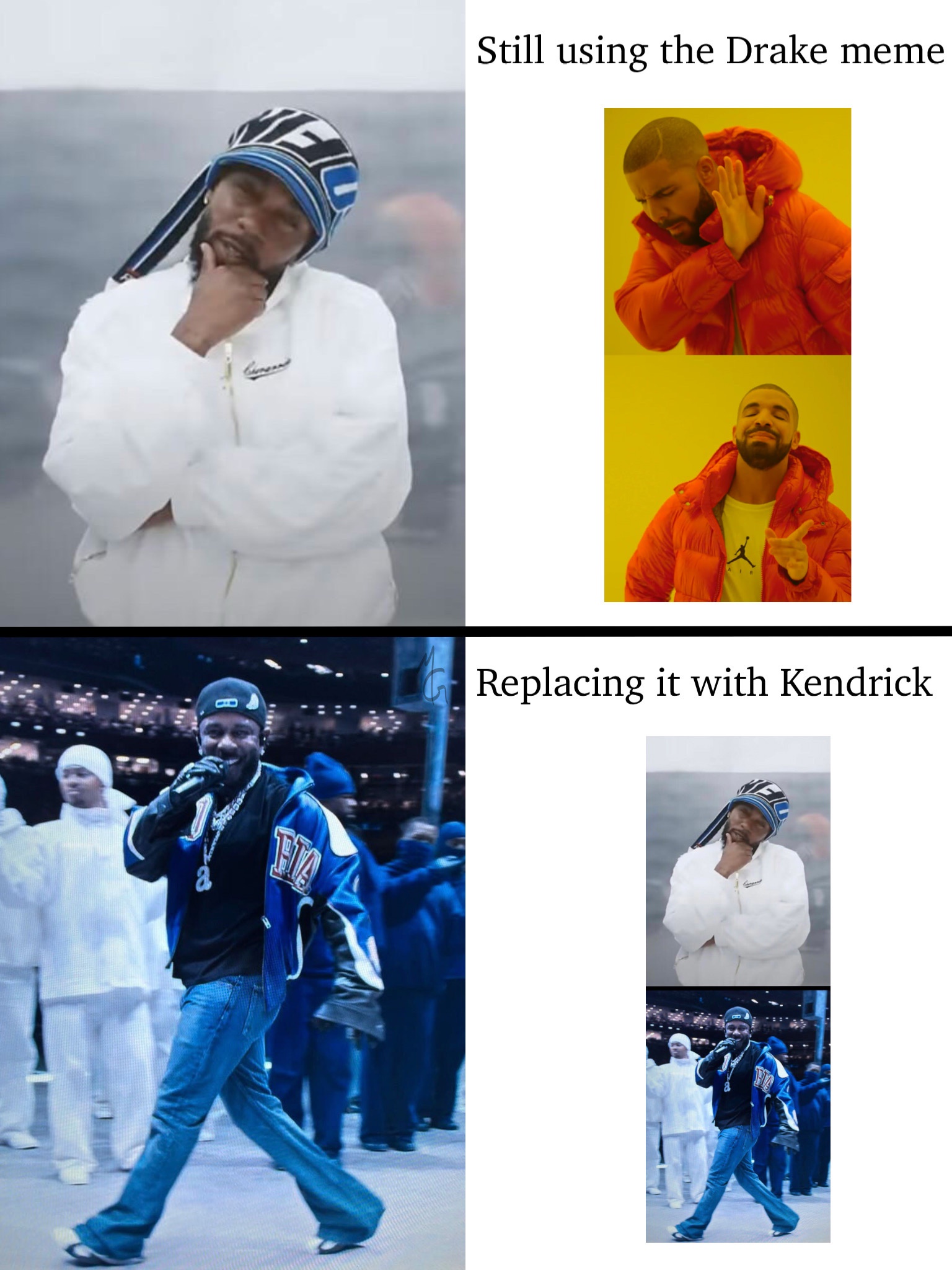 Can we please retire the Drake meme already?