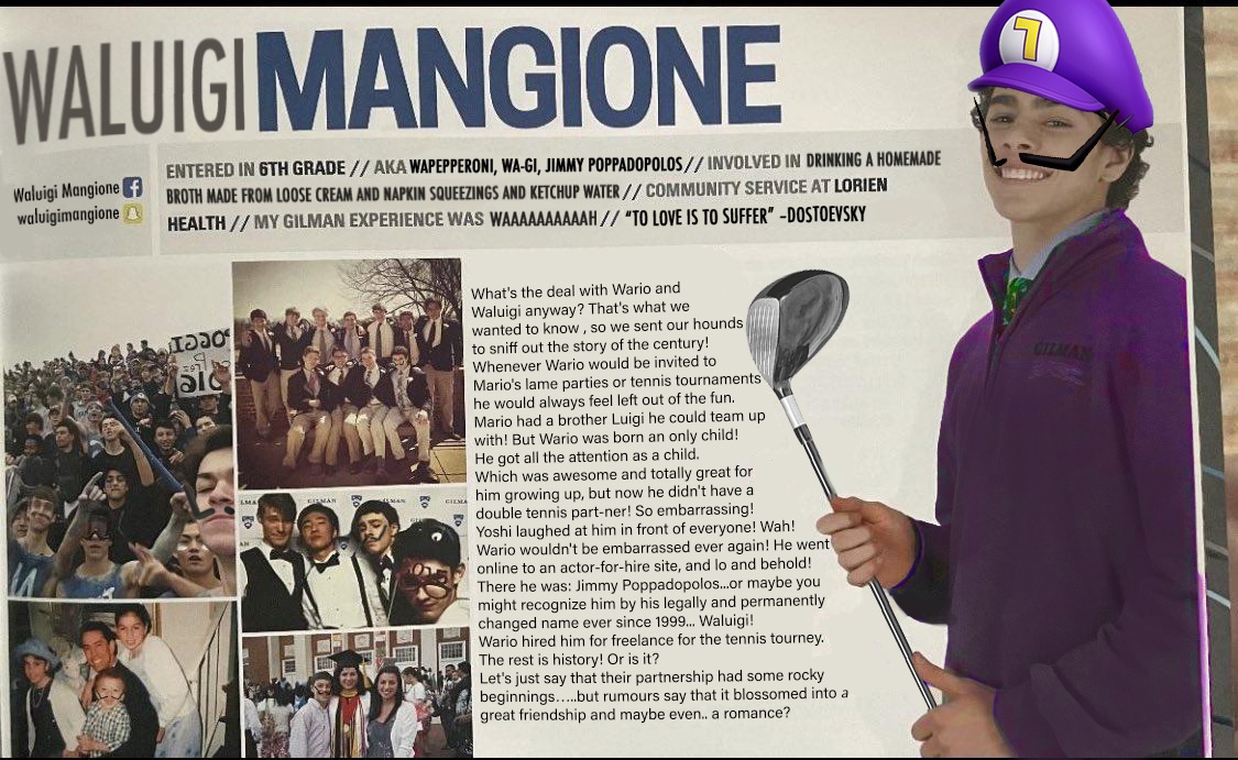 Introducing Waluigi Mangione, the legend!