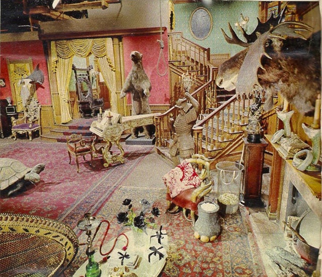 Inside the Addams Family Living Room