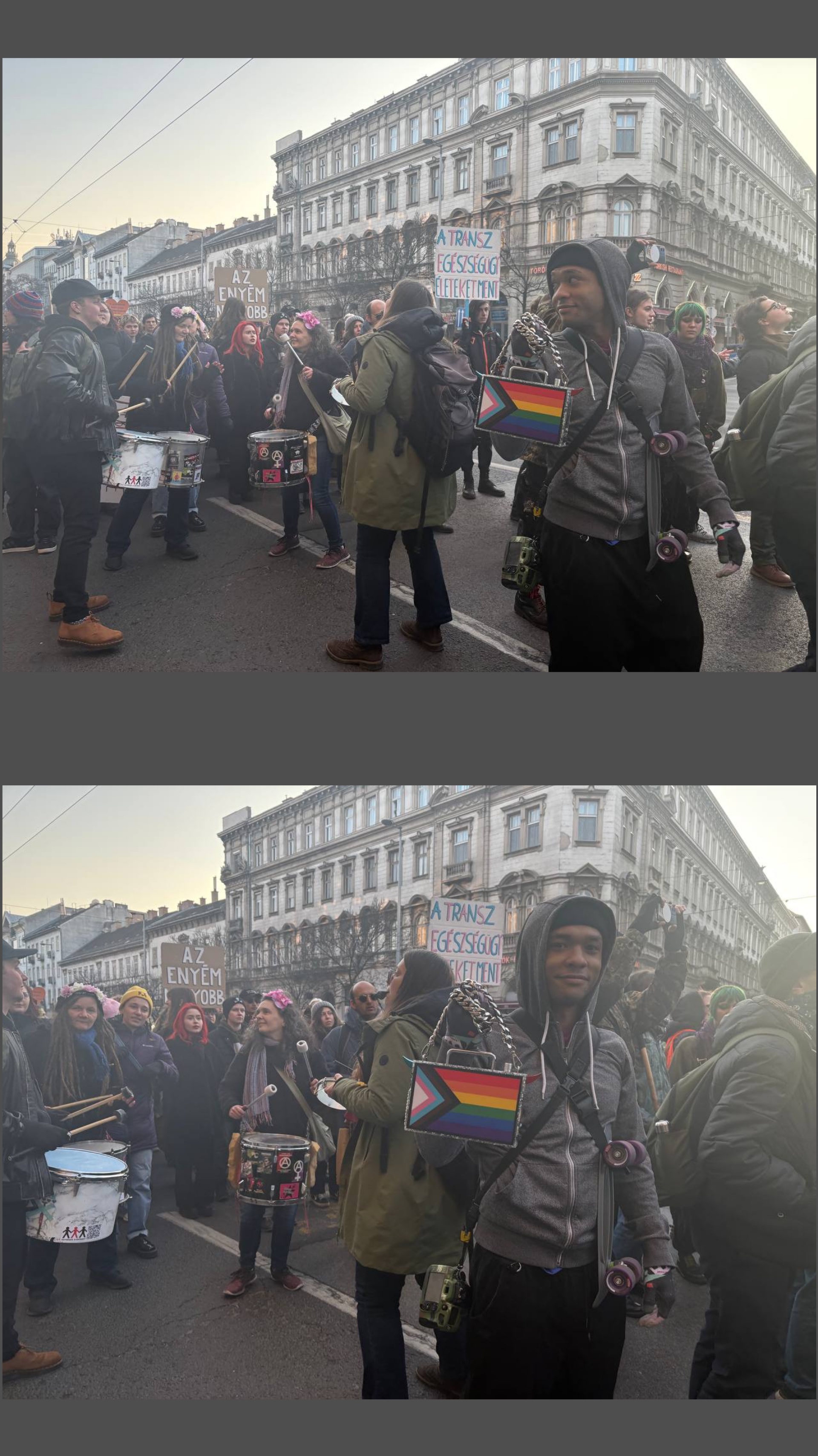 Celebrating Trans Pride March in Budapest