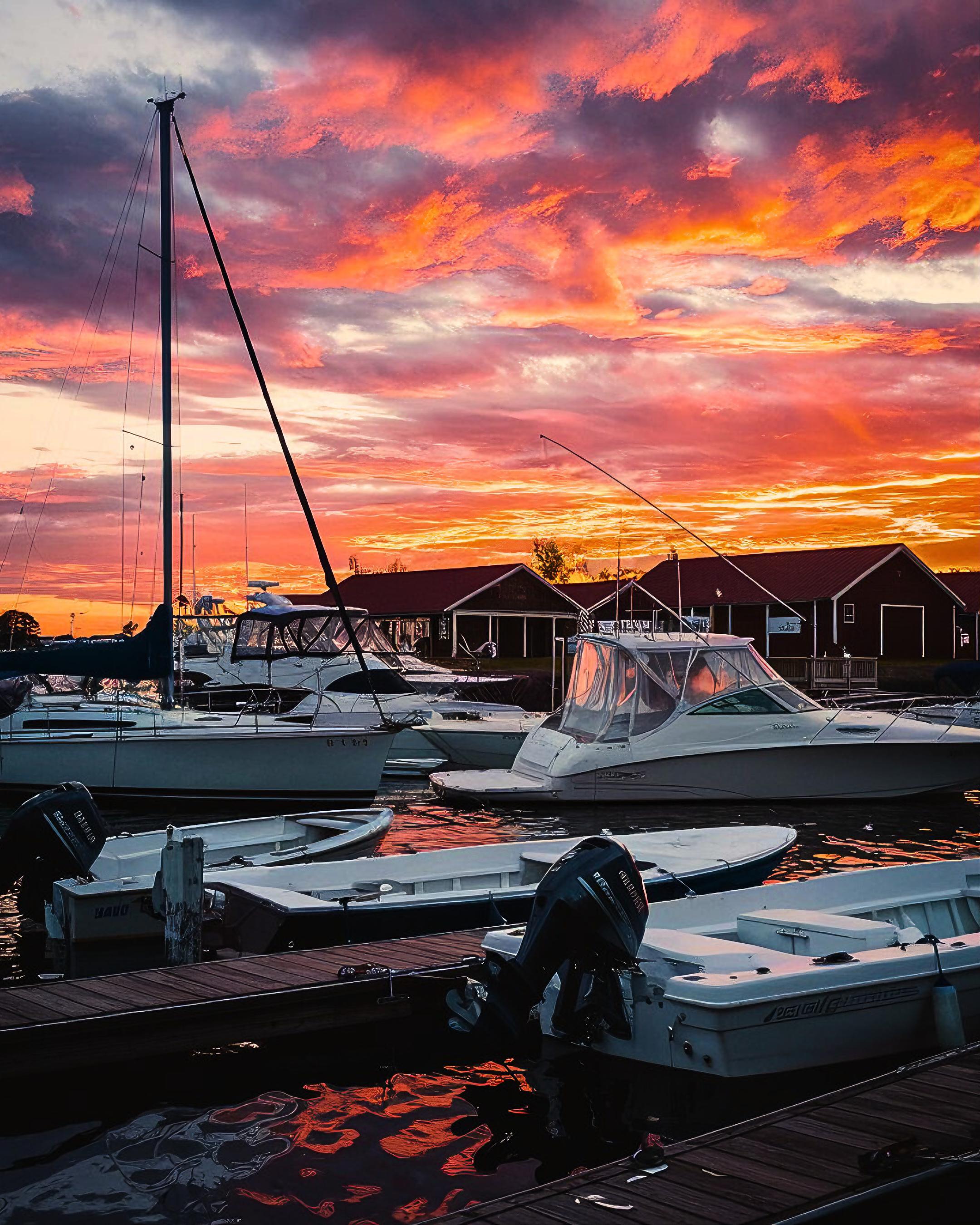Golden Hour at the Marina: A Serene Blend of Tranquility and Beauty