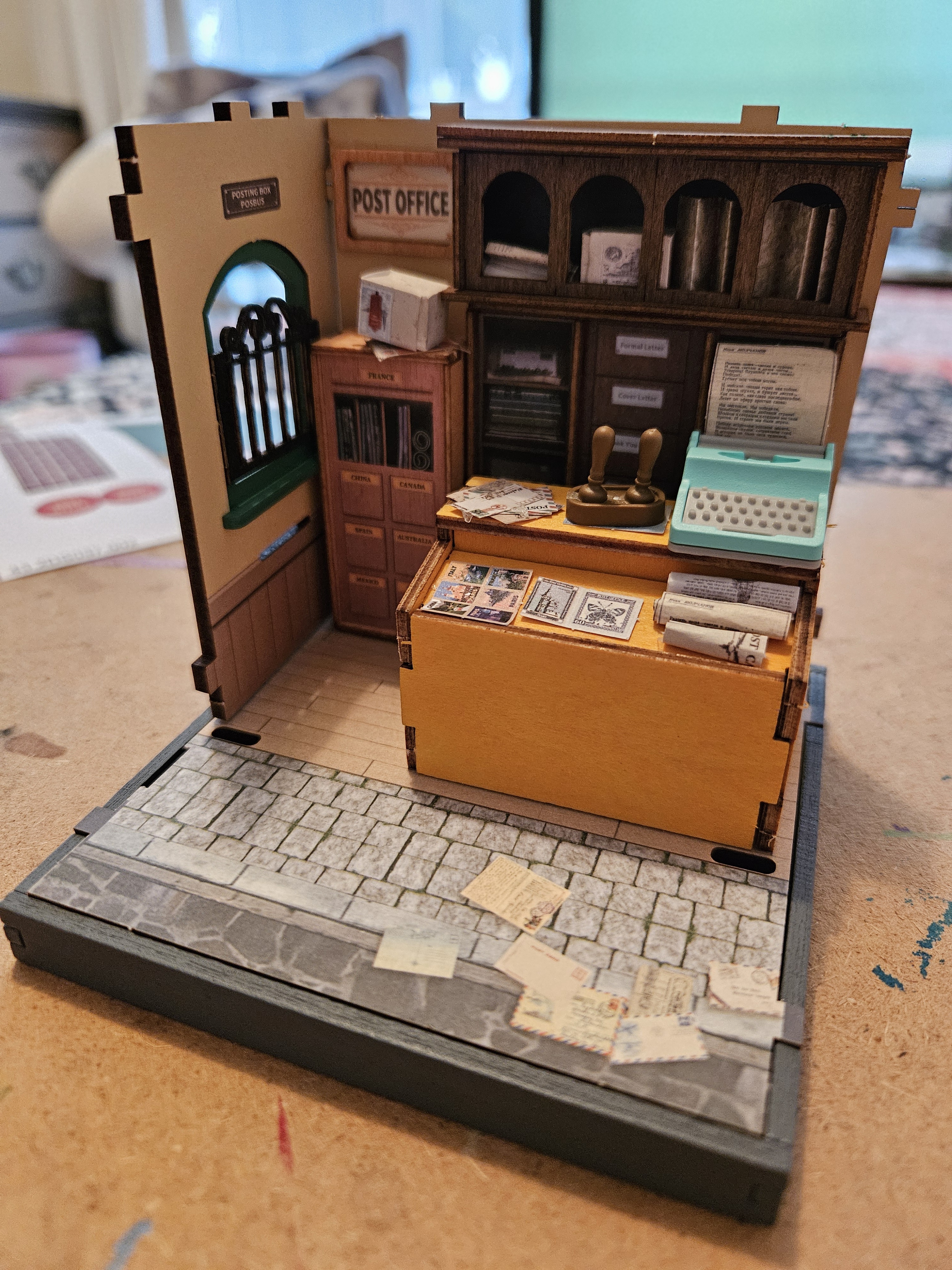 A Charming Miniature Post Office Diorama