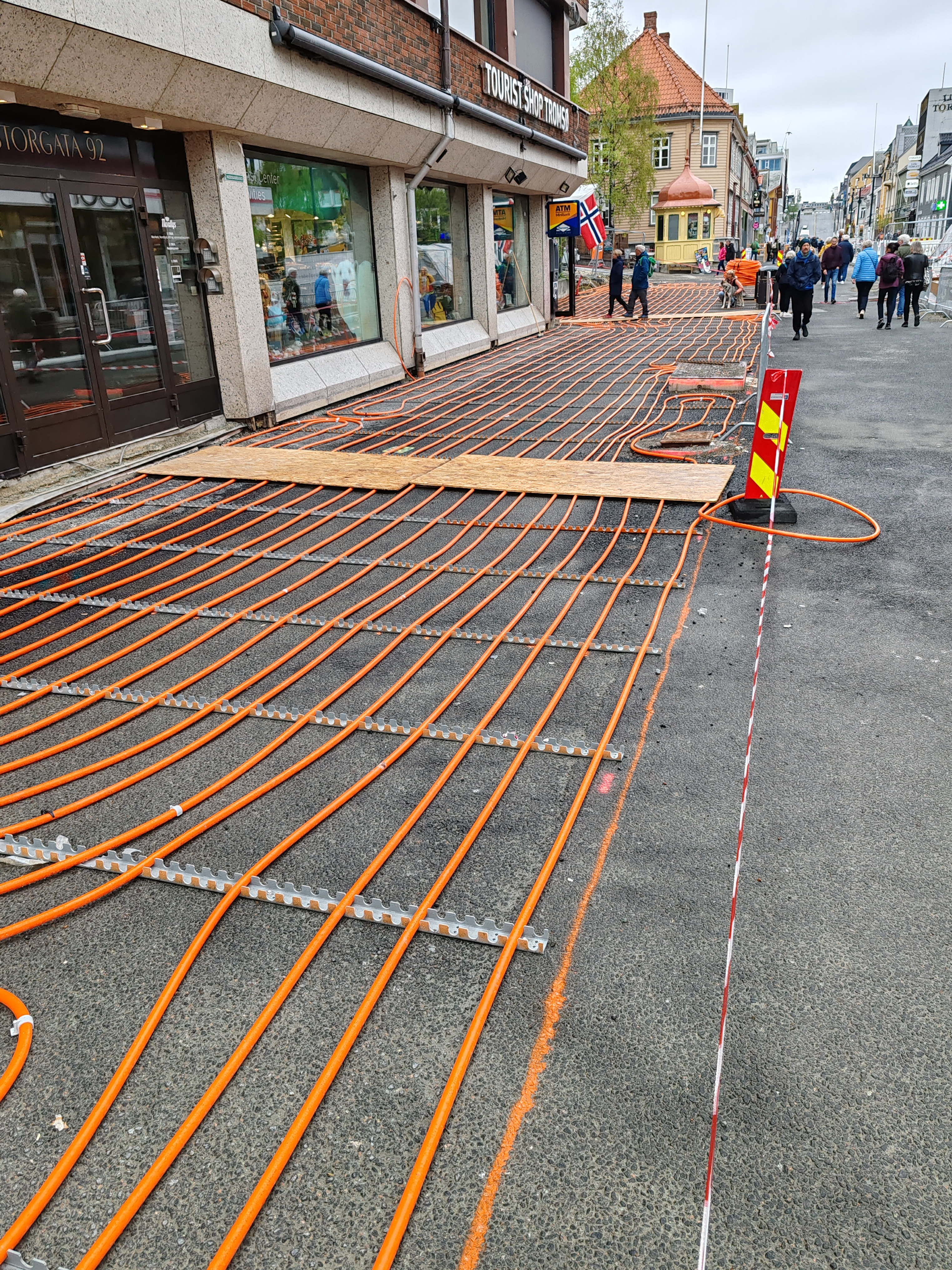 Construction Zone: Street Heating in Tromso, Norway