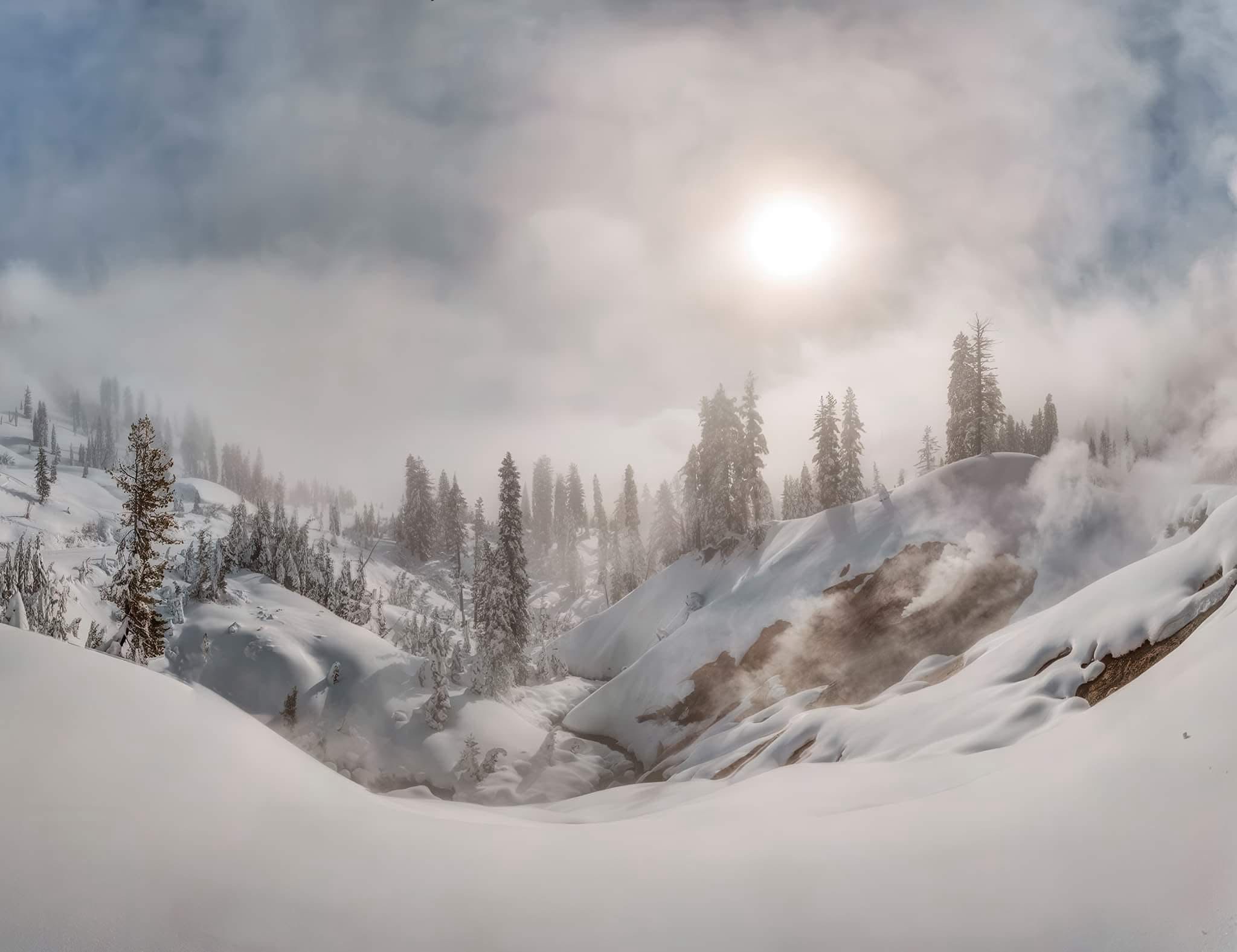 A breathtaking snowscape