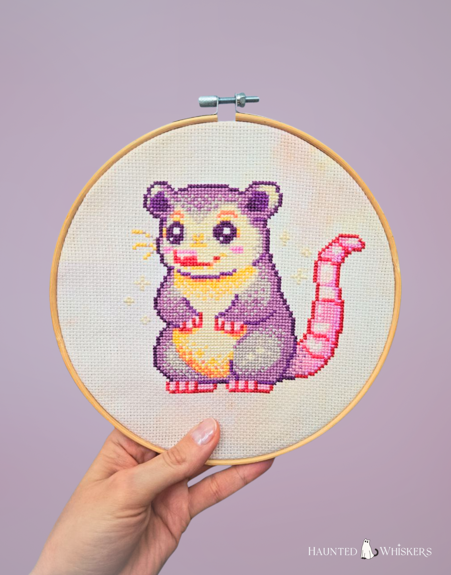 Exciting Update on My Awesome Possum Cross-Stitch Project!