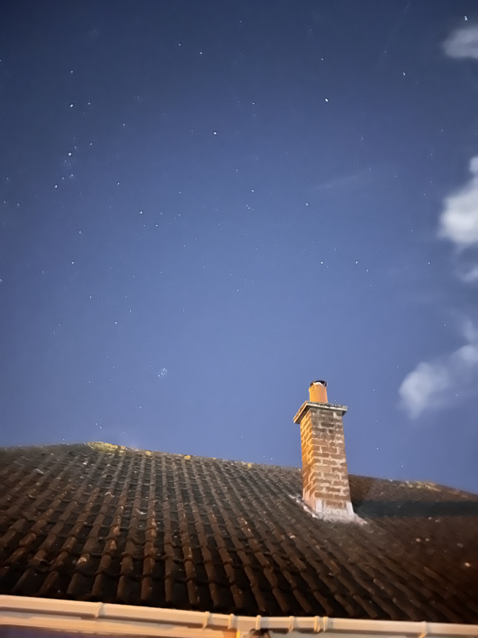 A Celestial View: The Moon Against the Sky