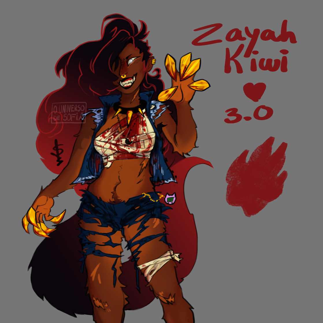 Meet Zayah, my original werewolf character