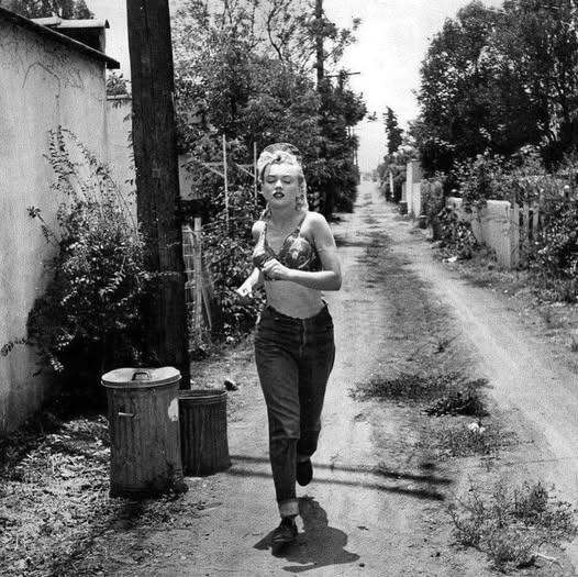 Marilyn Monroe Taking a Jog in Los Angeles, 1951