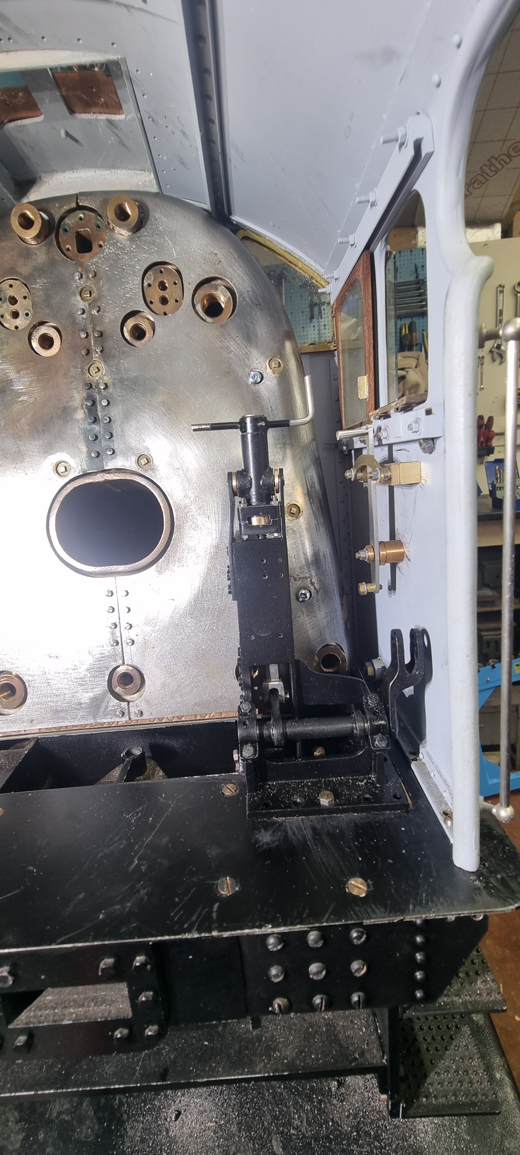 Testing the Fit of the Reverser in the Cab