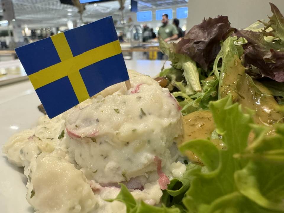 I hereby declare this potato salad a tribute to Sweden!