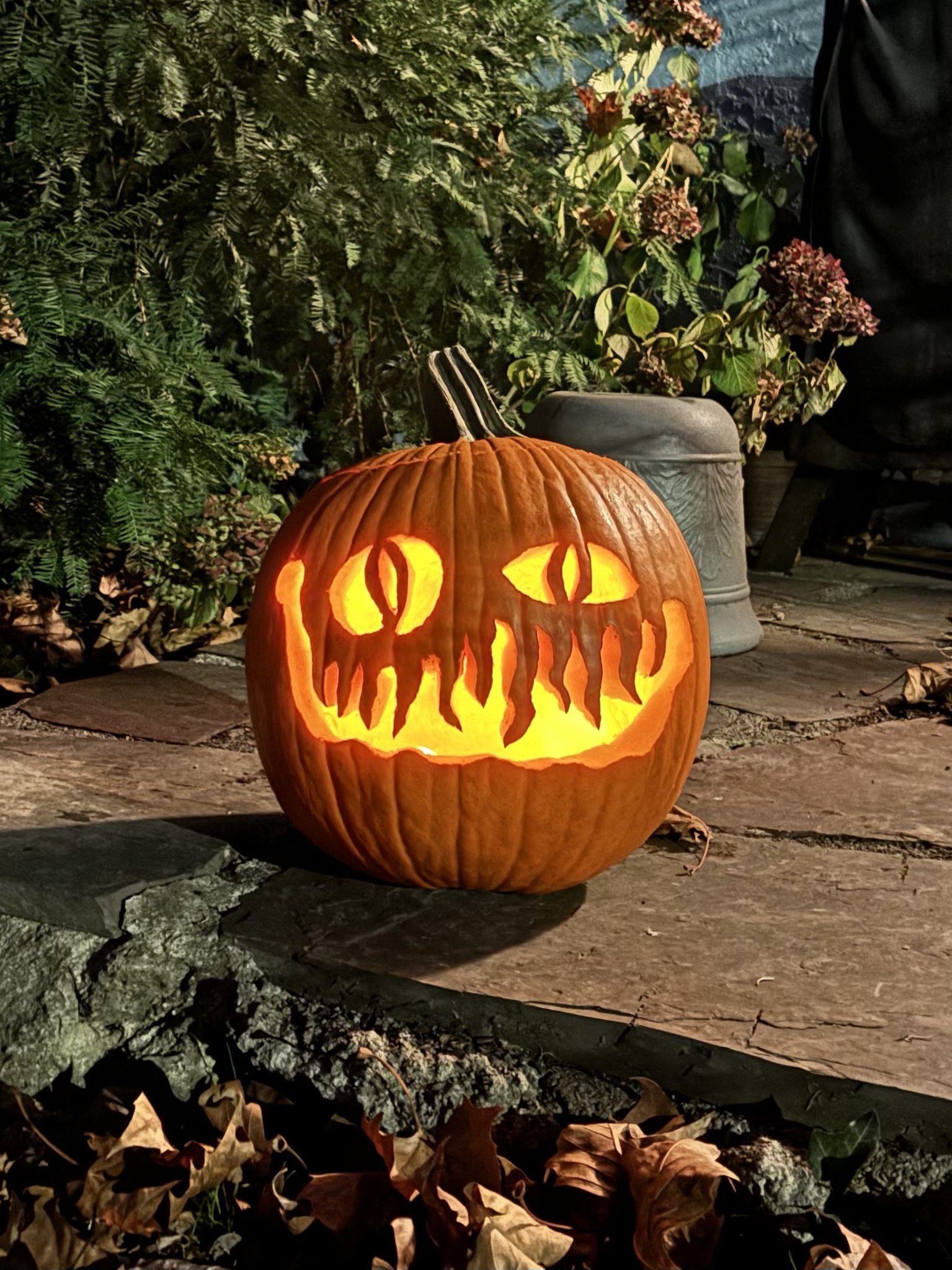Behold the Terrifying Beauty of My Pumpkin Creation!