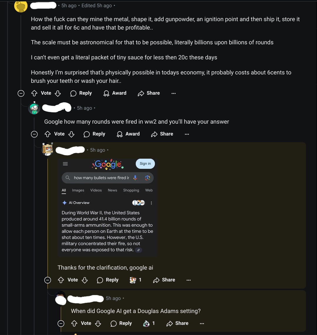A Hilarious Reddit Screenshot