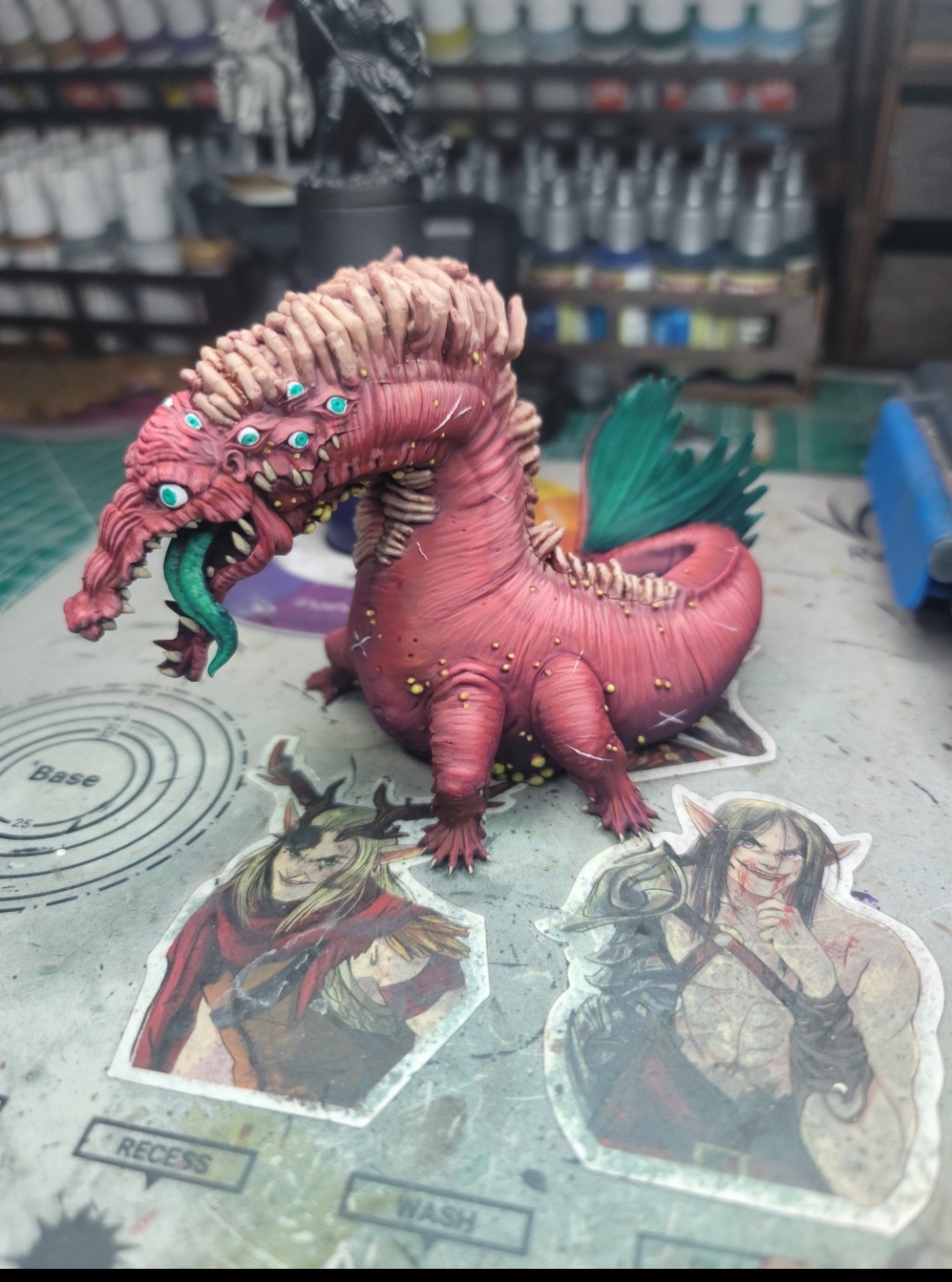 Crafting the Crimson Crocodile: A Work in Progress from Kingdom Death Monster