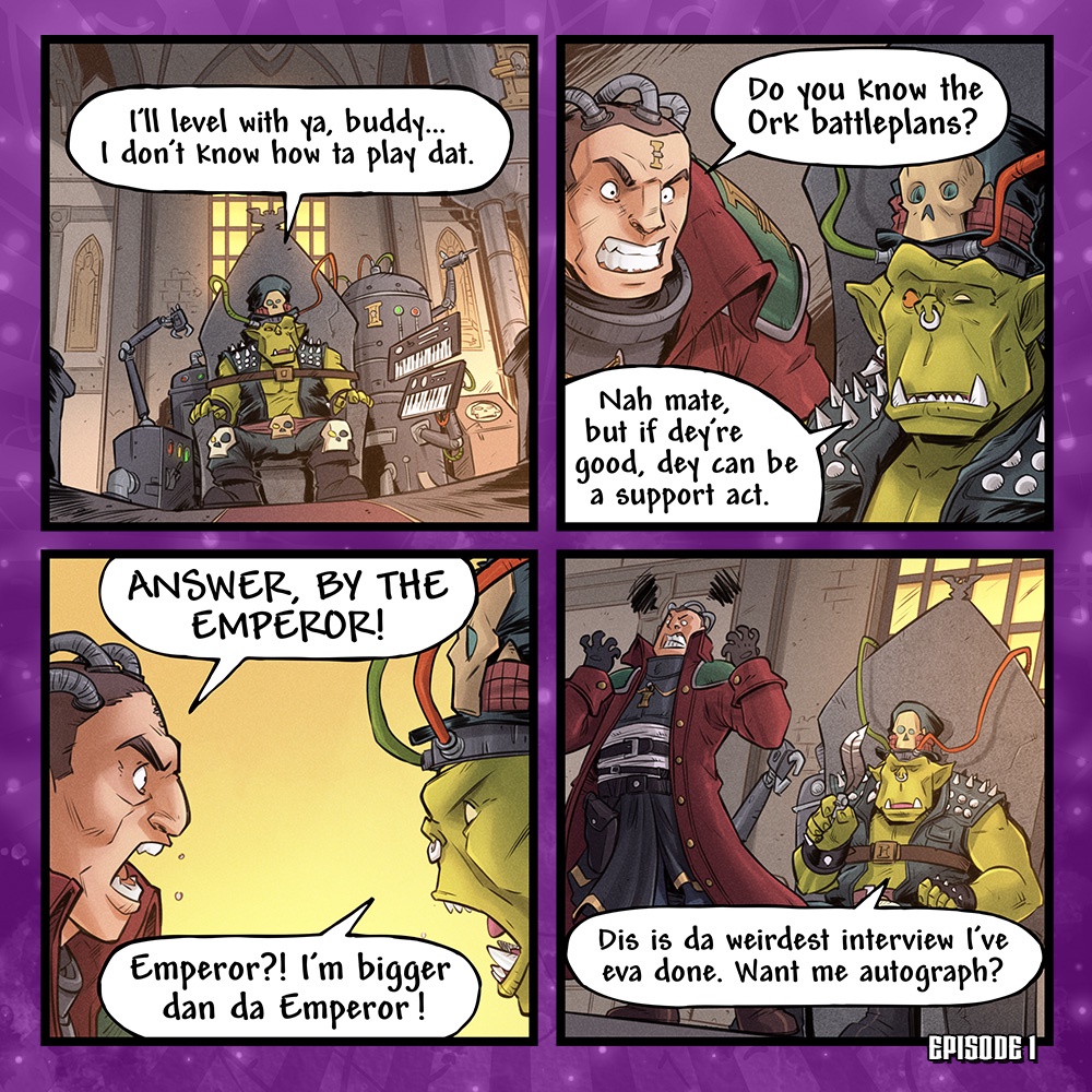 Da Goff Rocker: A Hilarious Warhammer 40k Ork Comic Adventure