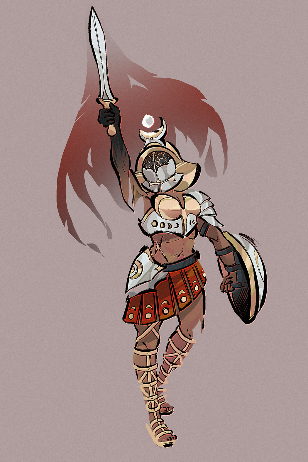 Inktober Day 22: The Fierce Warrior Witch