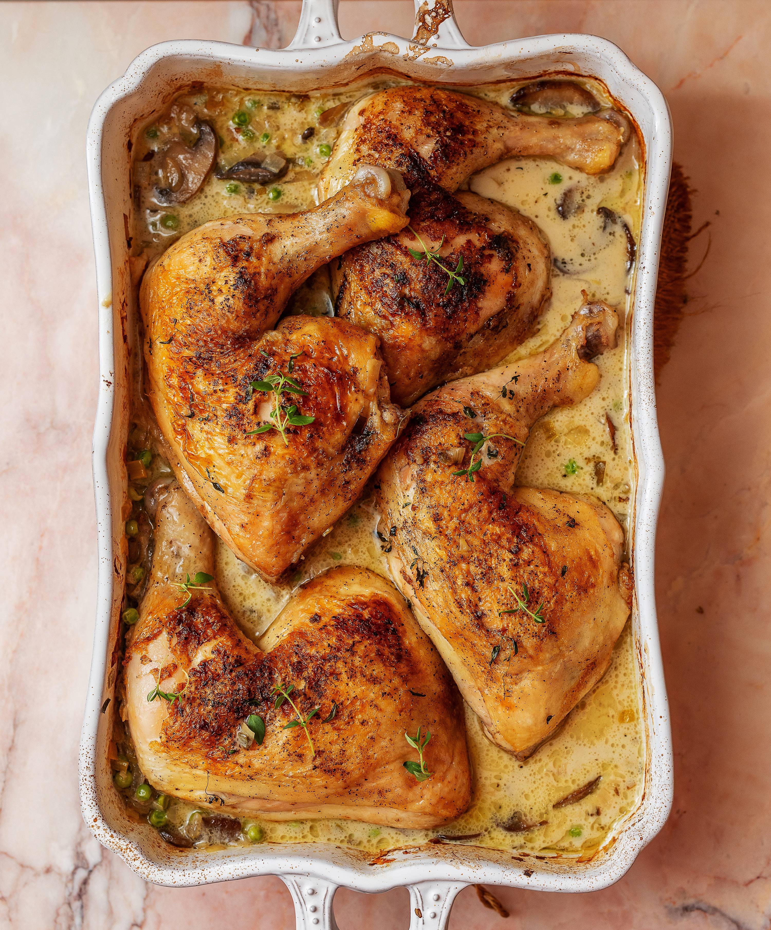 Delicious Braised Chicken with Creamy Leeks: A Recipe to Savor!