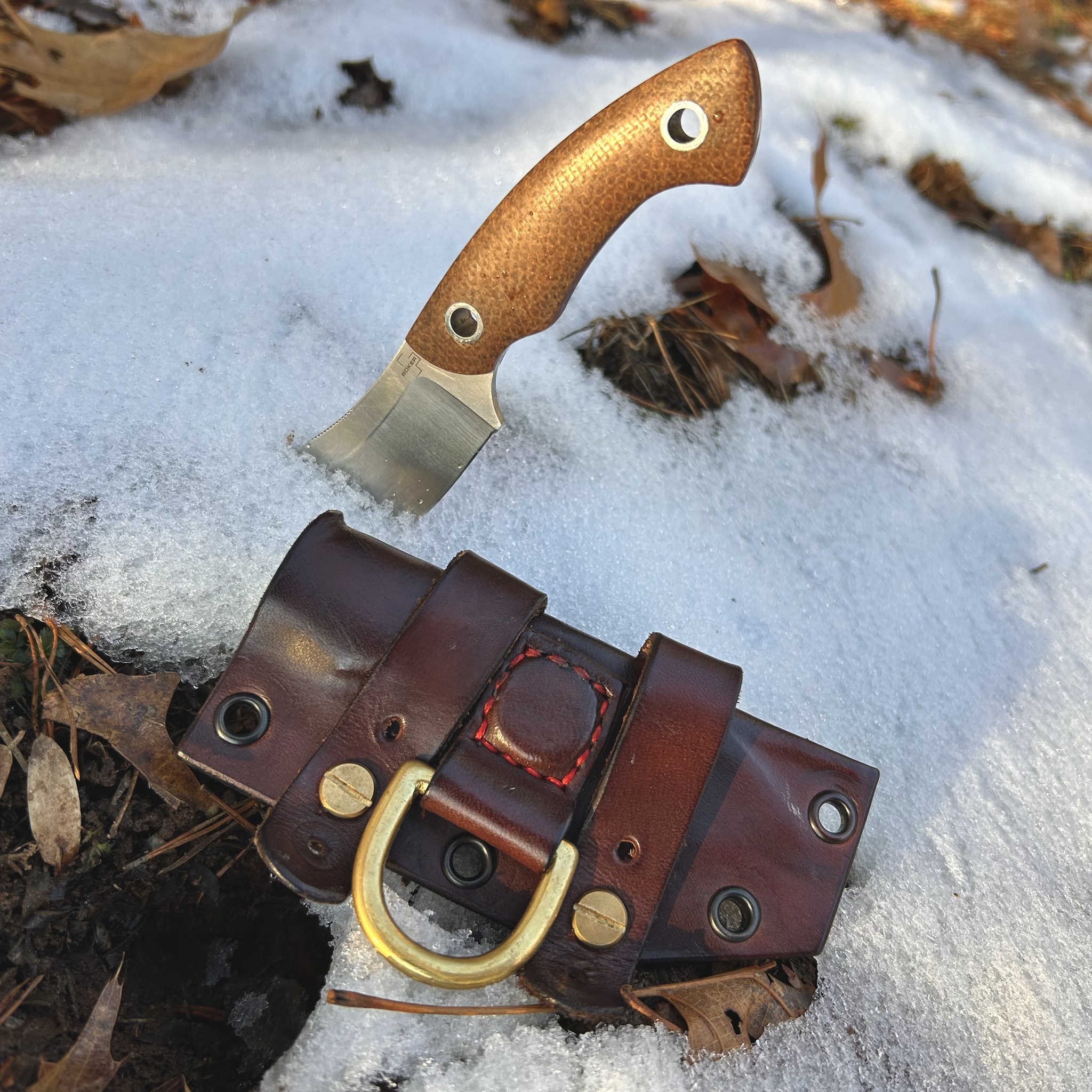 Custom Belt Sheath Designed for the Boker Nessmi Knife