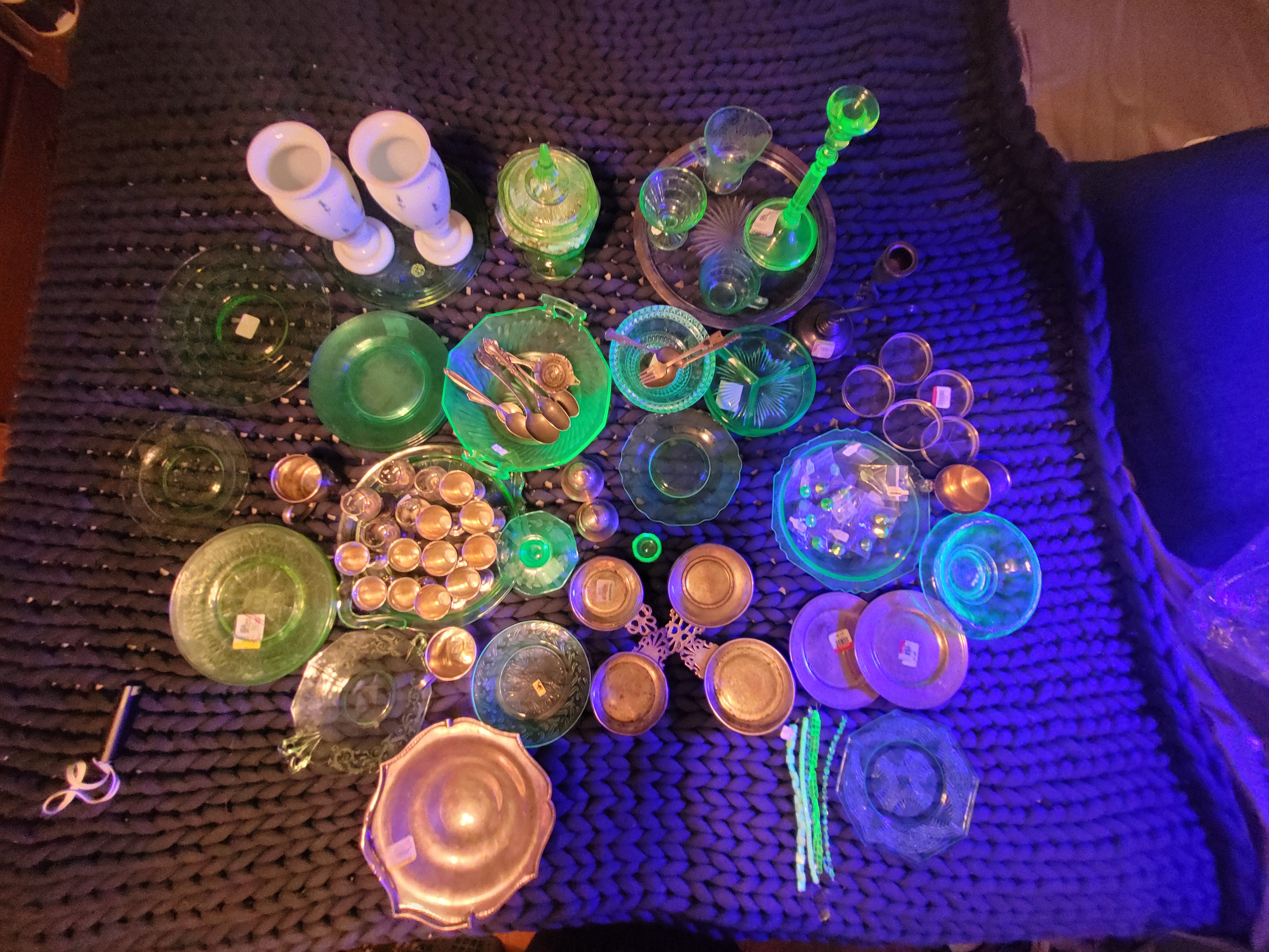 Exploring the Unique Treasures of My Sterling Silver and Uranium Glass Collection