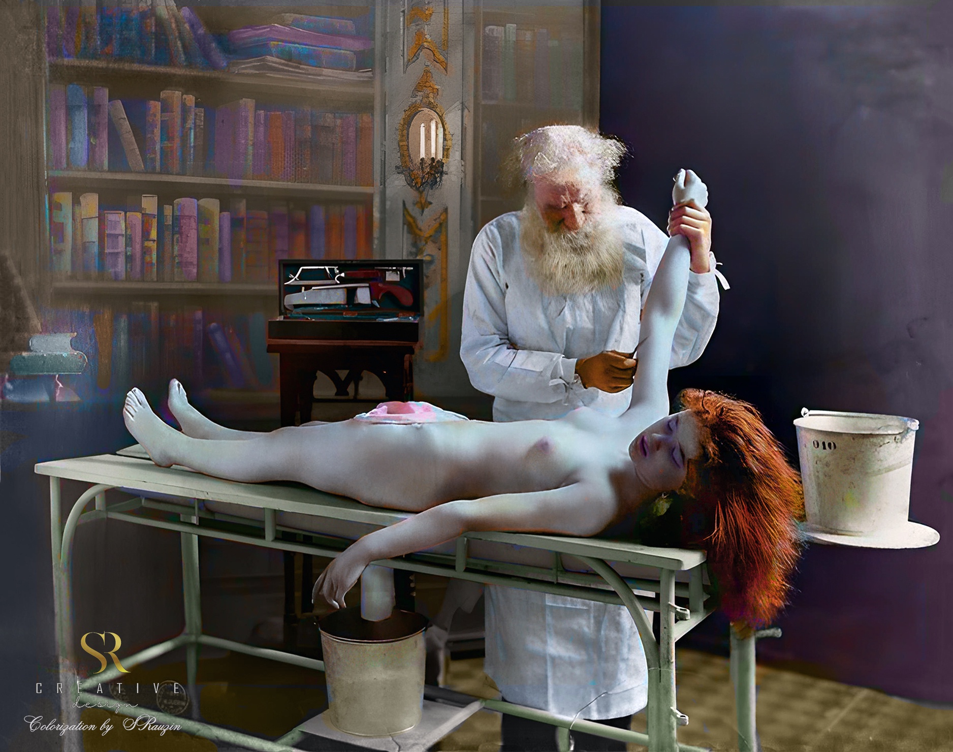The Autopsy: A Classic by Fritz Guerin, Revived in Color by Sergey Rauzin