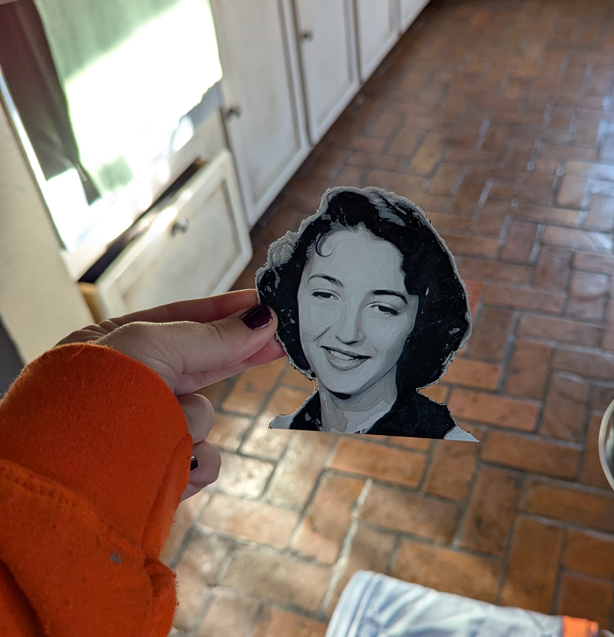 My beloved grandma in her element