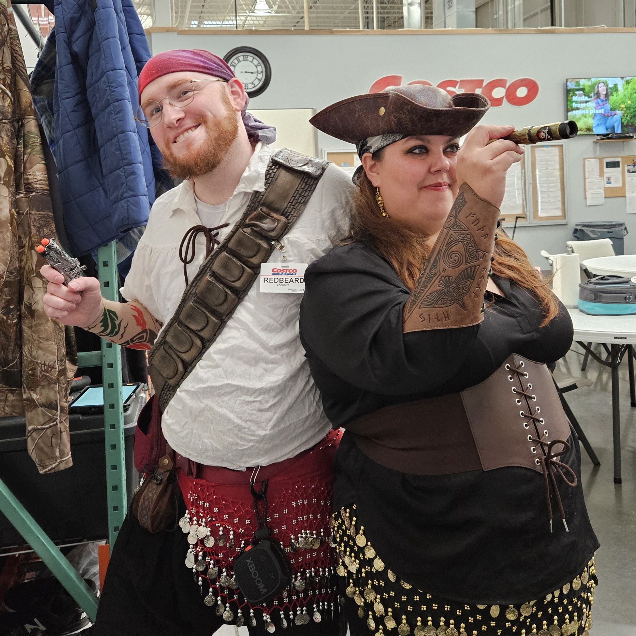 Adventurous Coworkers: Pirate Buddies on the High Seas!