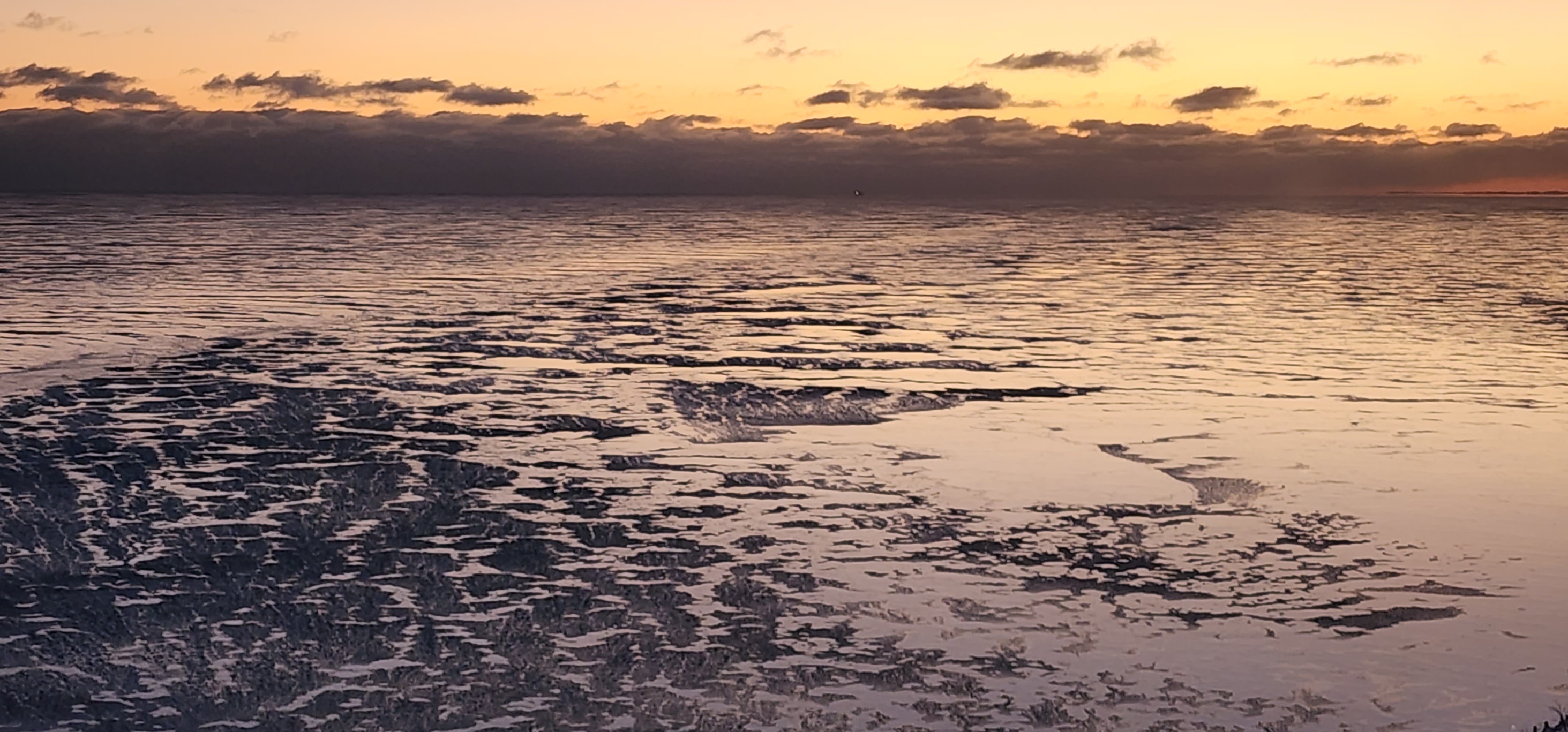 A Chilly January Morning at Lake Michigan in Chicago