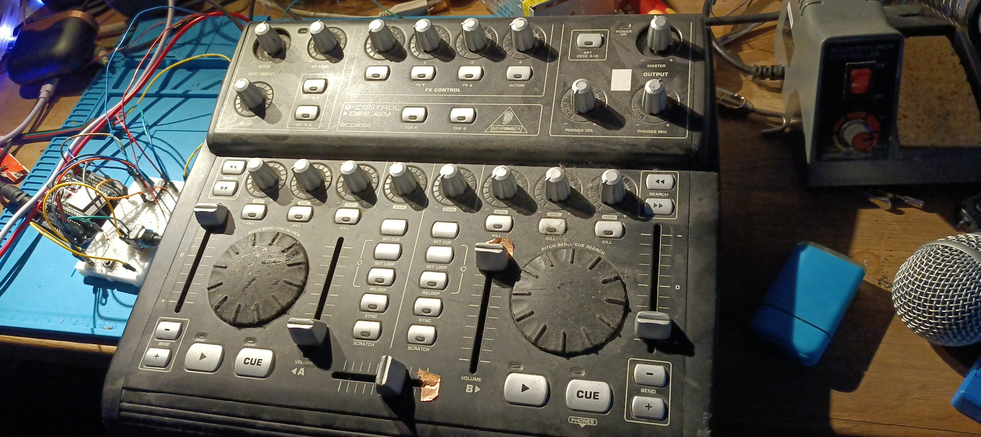 Throwback to my Behringer BCD3000 DJ controller, purchased over 17 years ago for VJing!