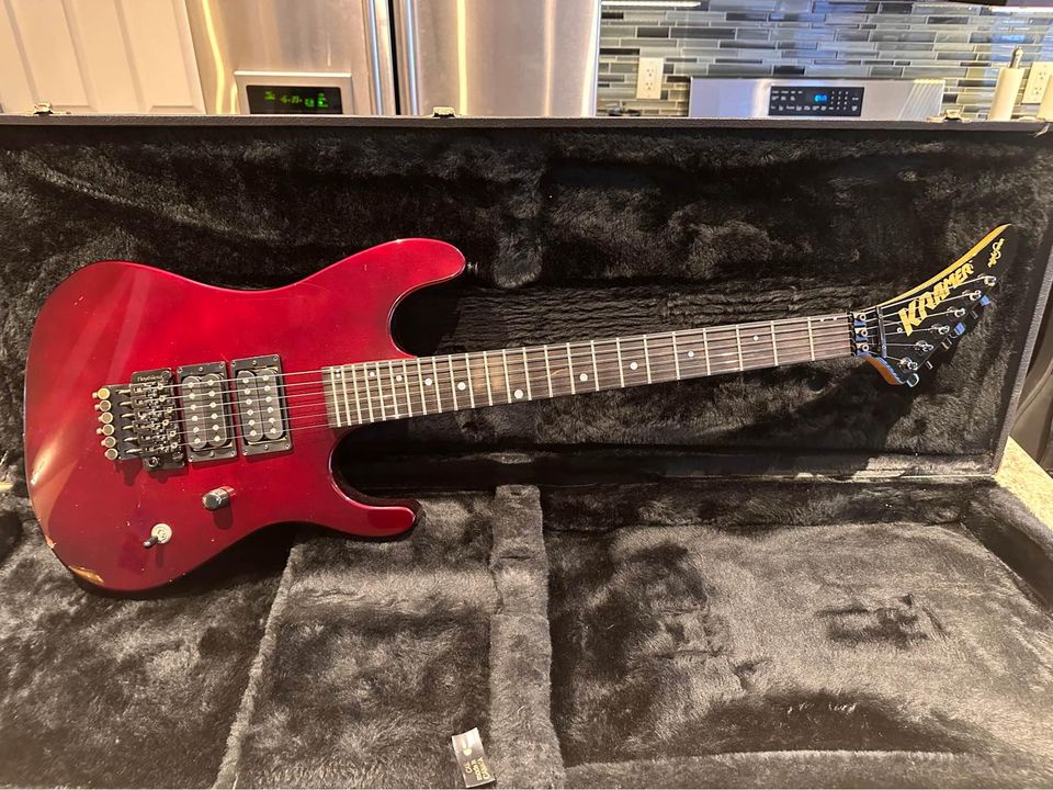 The Iconic 1988 Kramer Nightswan in Candy Red