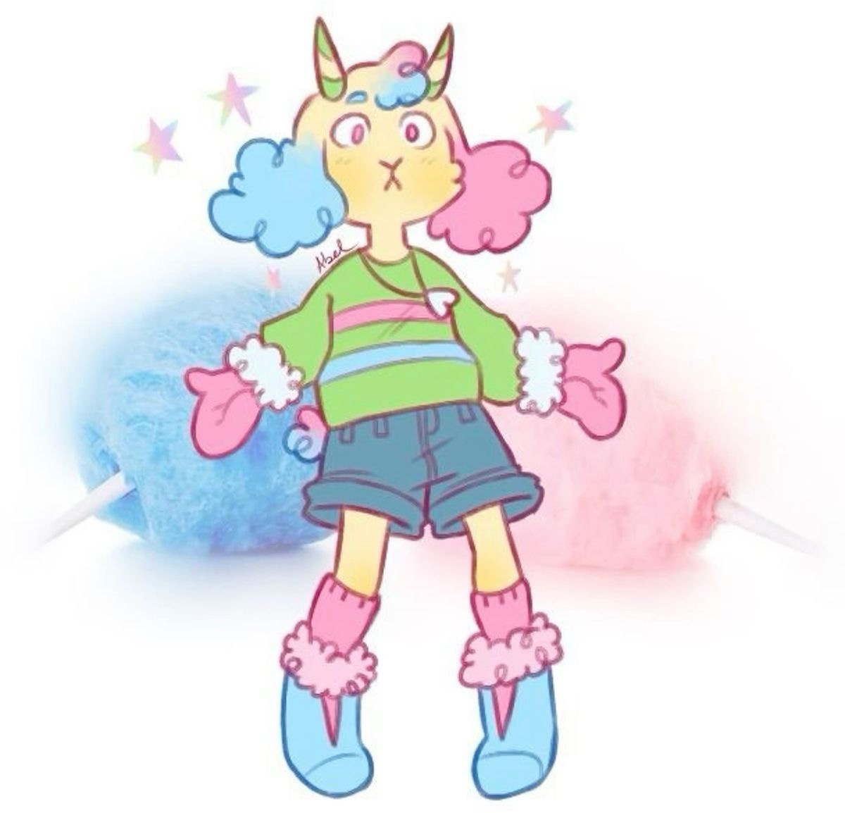 Meet Sugartale Asriel: A Whimsical Character