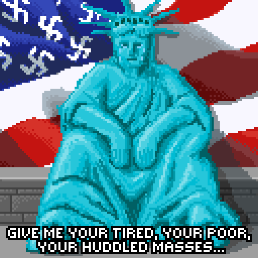 Created Pixel Art to Mark the Inauguration of a Controversial Figure