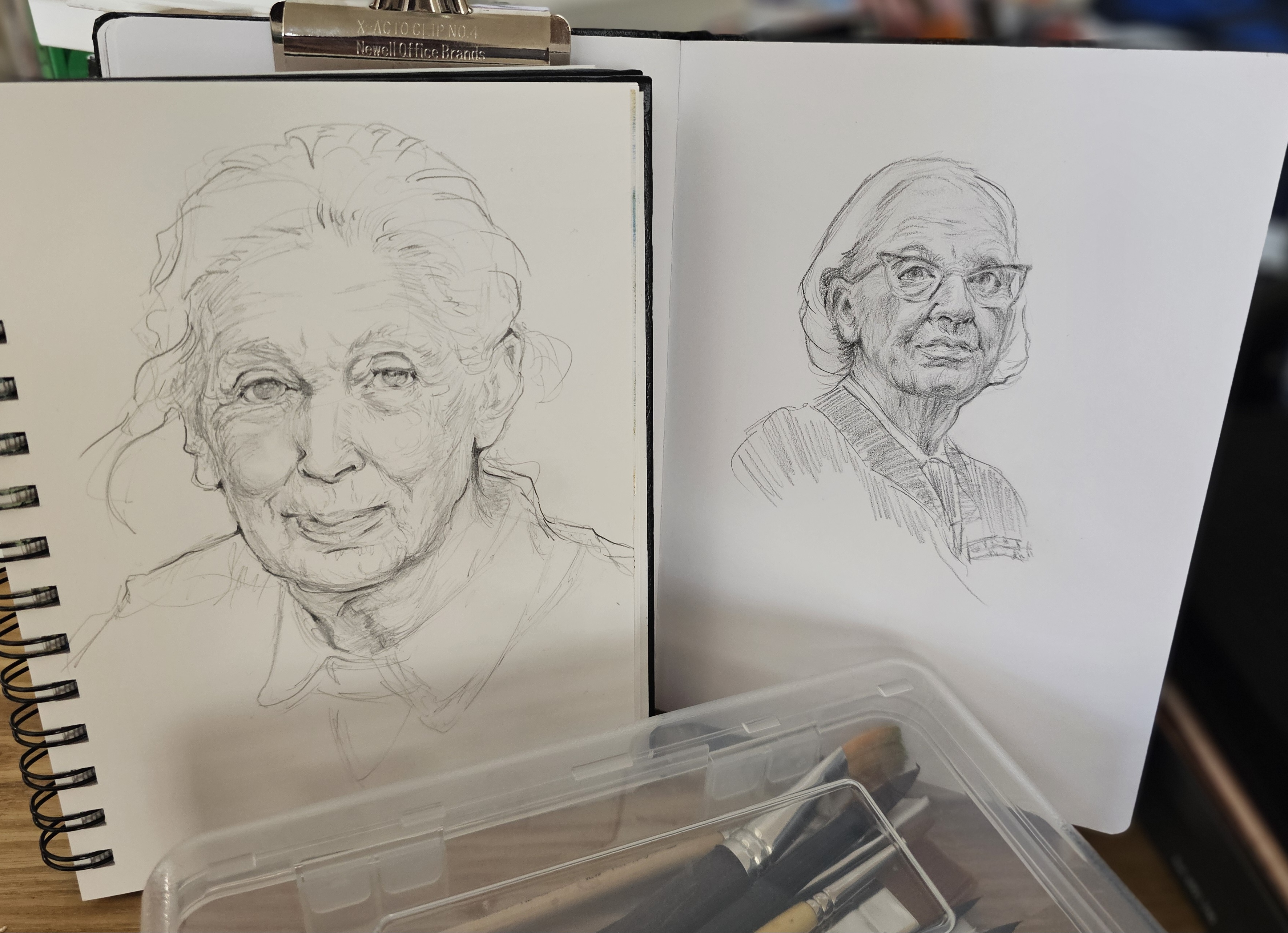 Artistic tributes to Grace Hopper and Jane Goodall