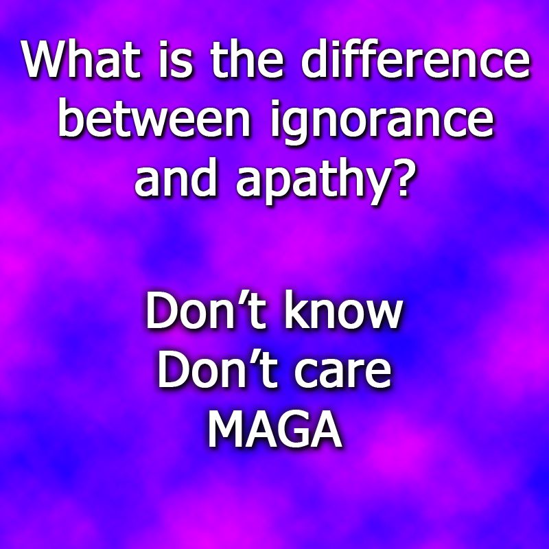 Living in Blissful Ignorance as a MAGA Supporter