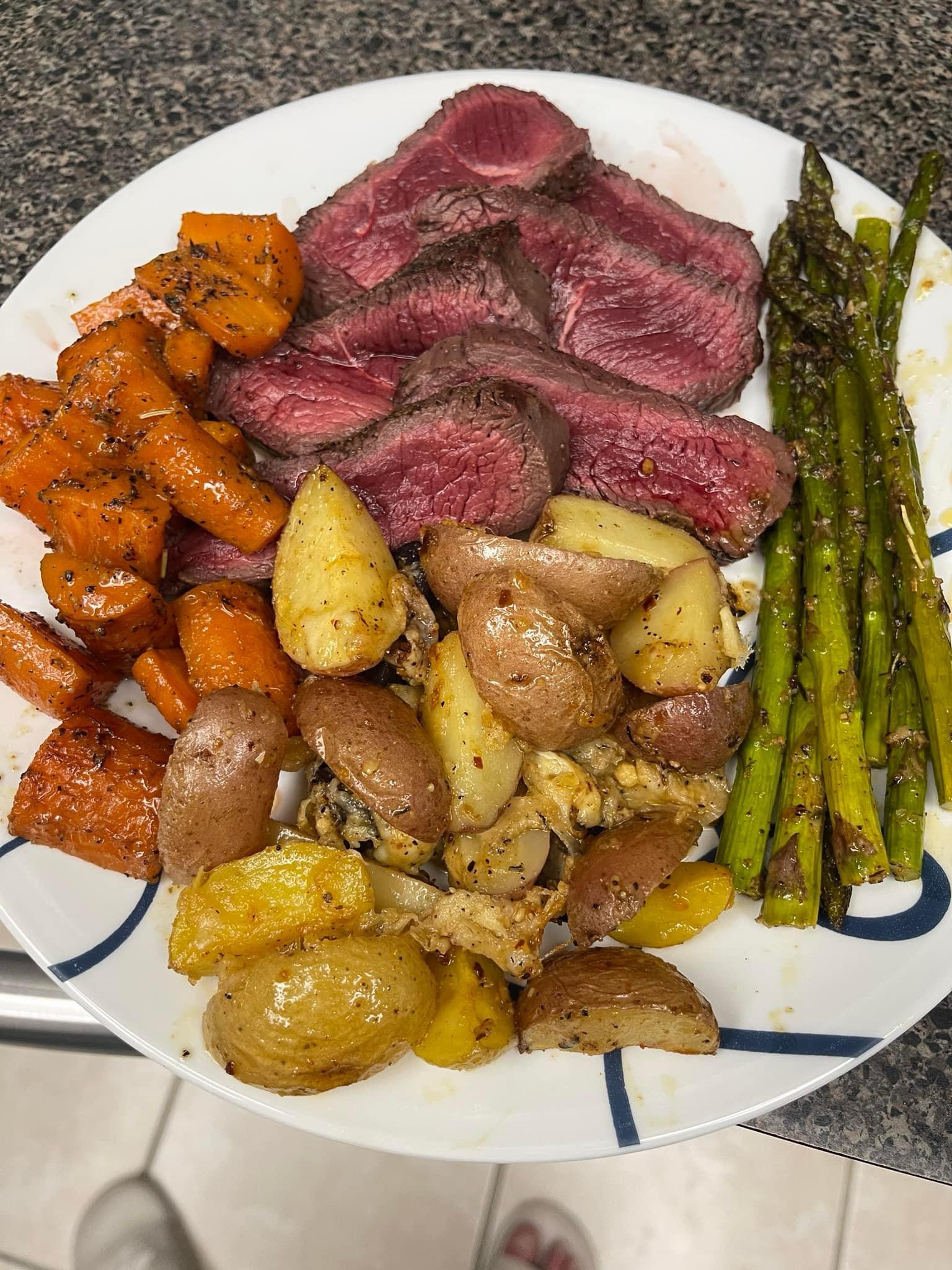 Indulging in a Delicious Steak Dinner