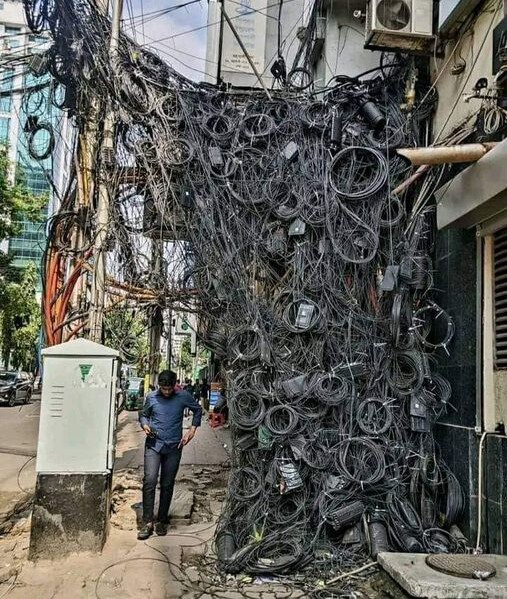 Spotting Impressive Cable Management in Bangladesh