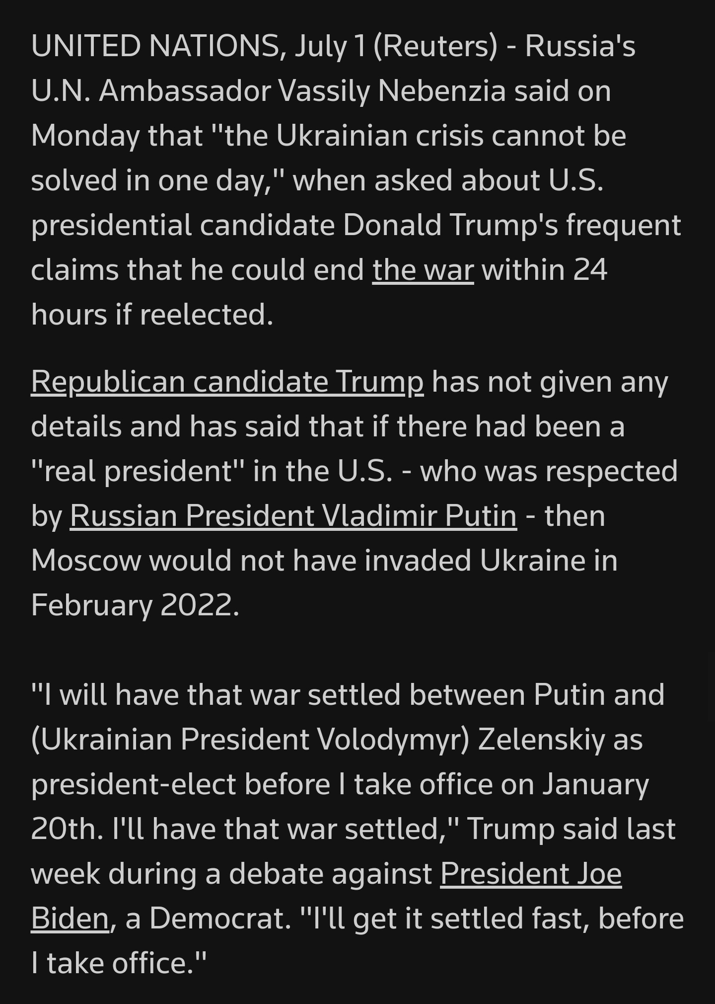 24 Hours Later: Has He Ended the War in Ukraine Yet?