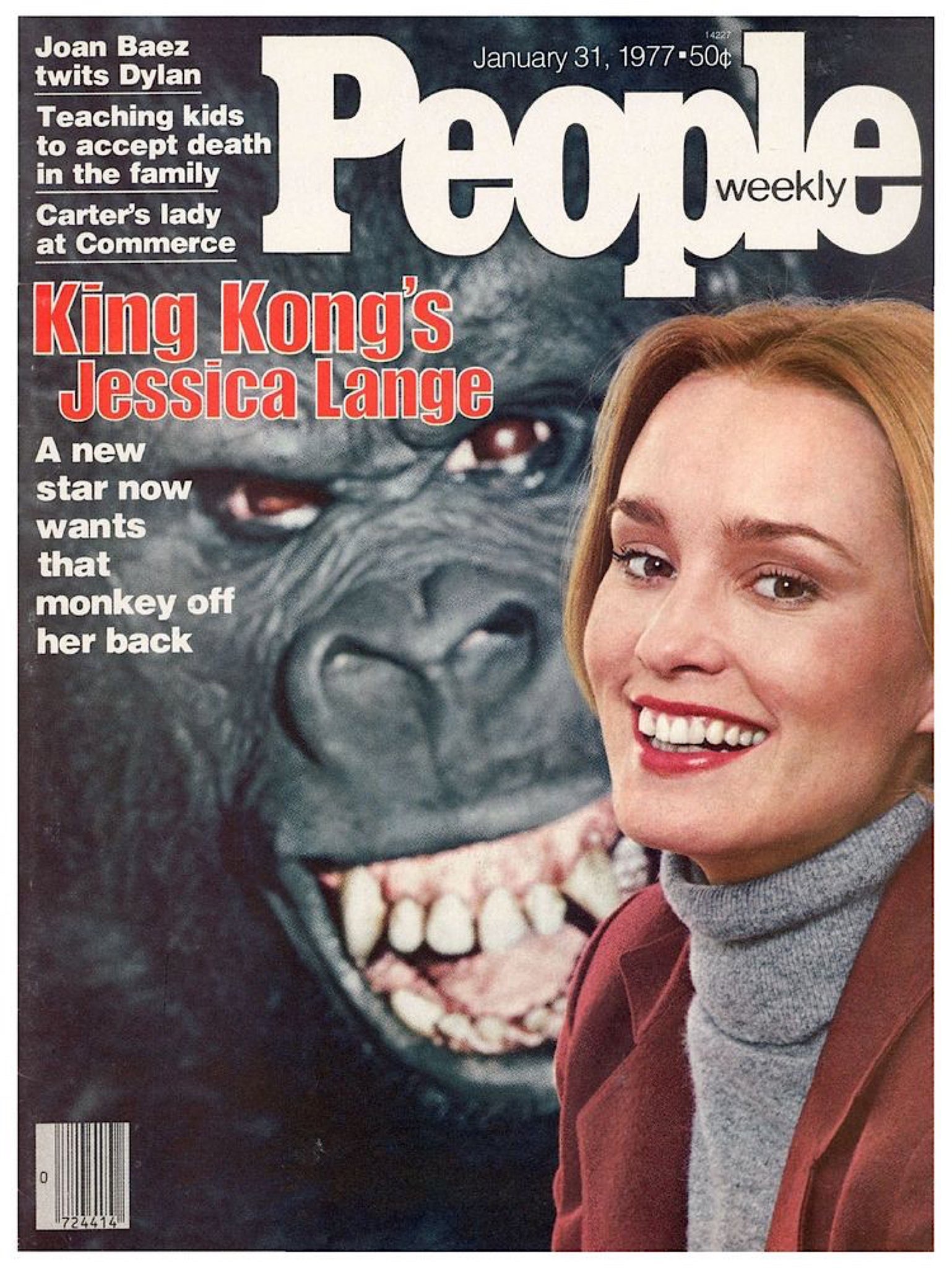 Throwback to People Magazine Cover Featuring Jessica Lange, January 31, 1977